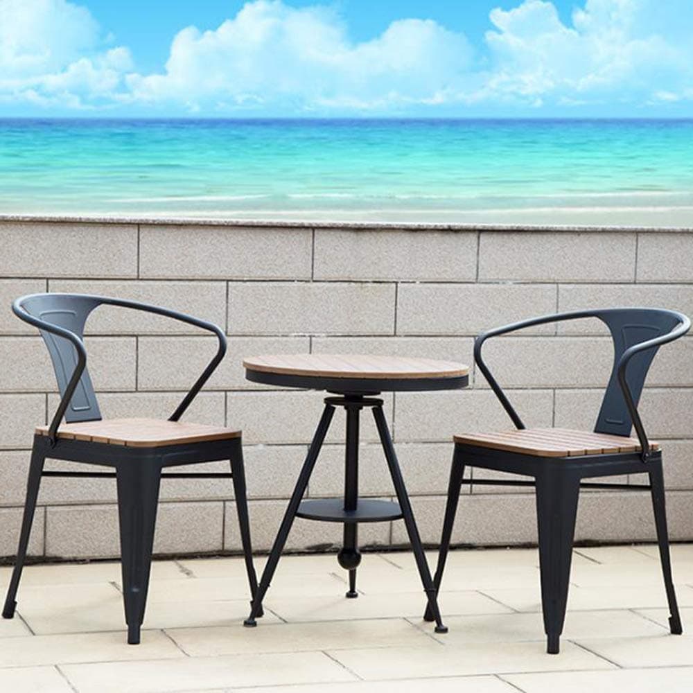 smzzz Garden Patio Bistro Set,Weatherproof, Maintenance-free, Matching Bistro Chairs,Table and 2 Chairs for Patio/Garden/Outdoor Dining