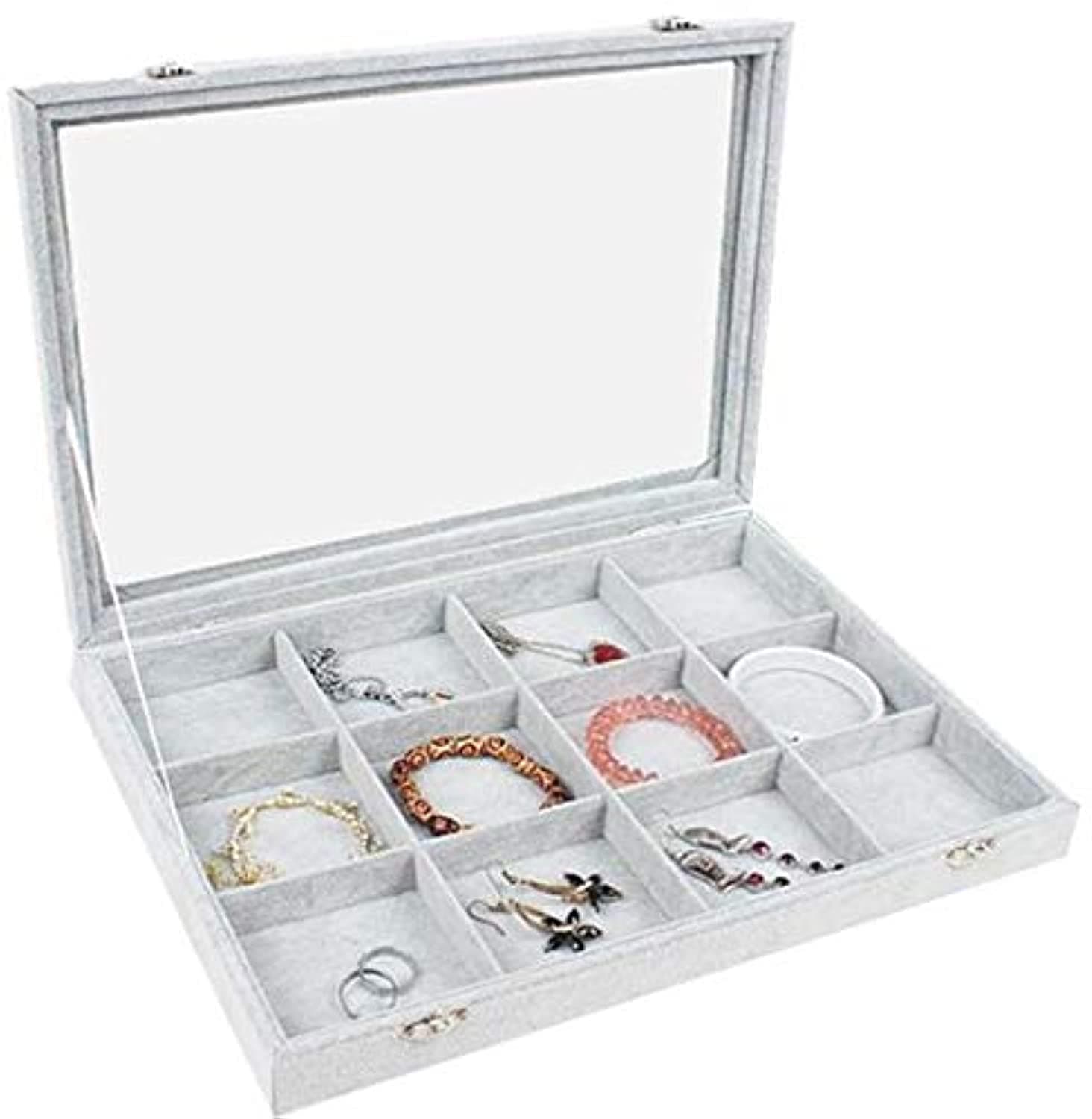 SKEIDO Jewelry Box Jewelry Storage Box Ring Earring Stand Jewelry Display Stand Jewelry Container Jewelry Stand Jewelry Storage Container (12 grids)