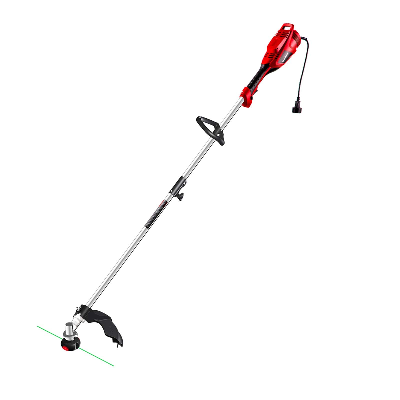 LawnMaster Red Edition GT1644 10-Amp 16-Inch Lightweight Electric Rope Trimmer with Shoulder Strap