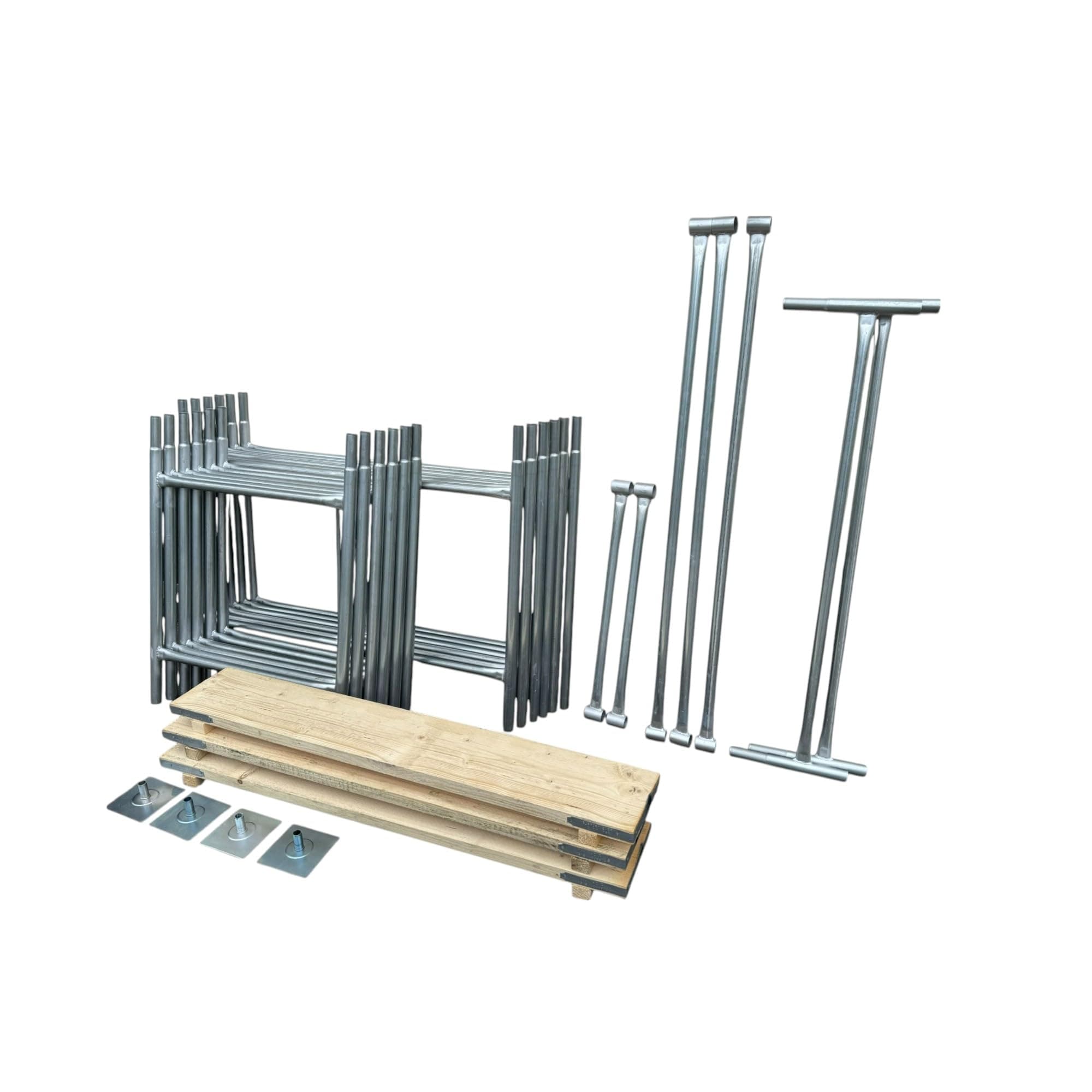 Classic 6.3m (WH) DIY Galvanised Scaffold Tower (4'x 2'6" Base) with Platform Boards