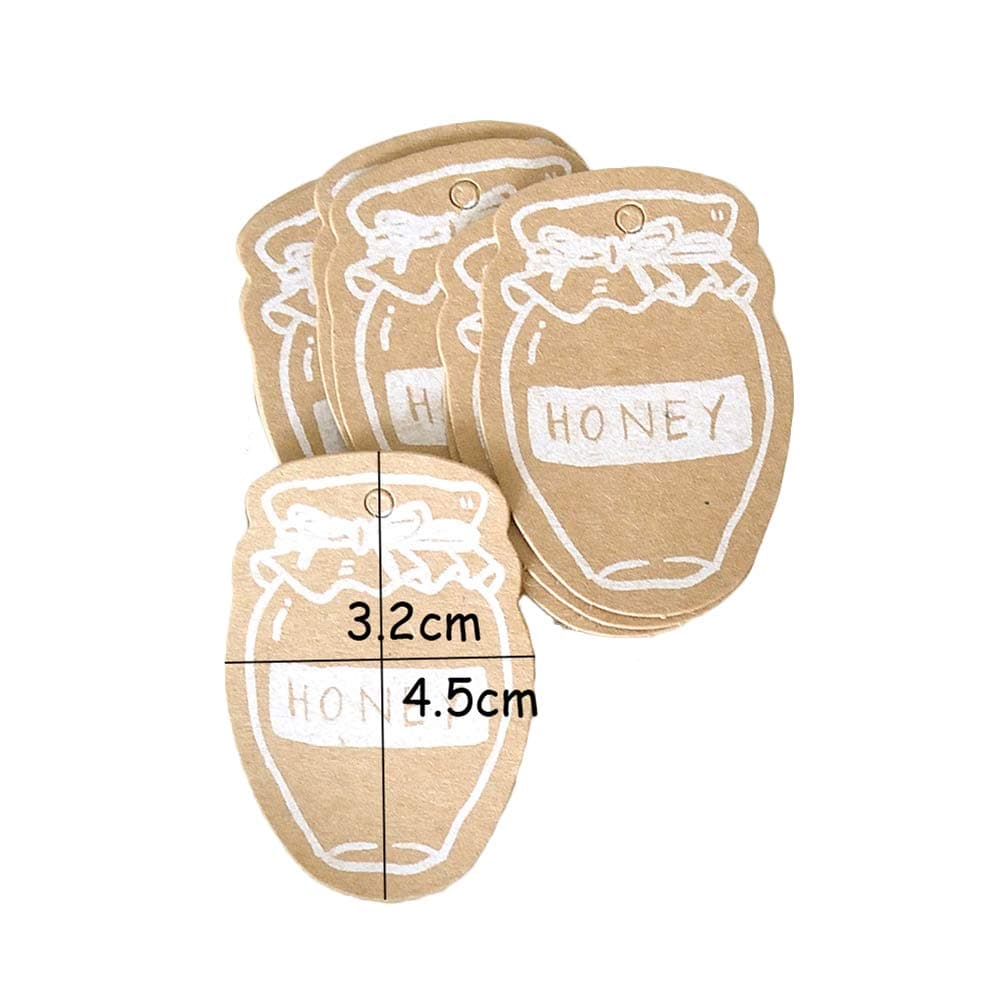 Gysad 50 Pcs Christmas Gift Tags Present Tags Kraft Paper Personalised Craft Hang Tags Labels for Christmas Wedding Gift Wrapping, DIY Arts and Crafts Decorations, Brown