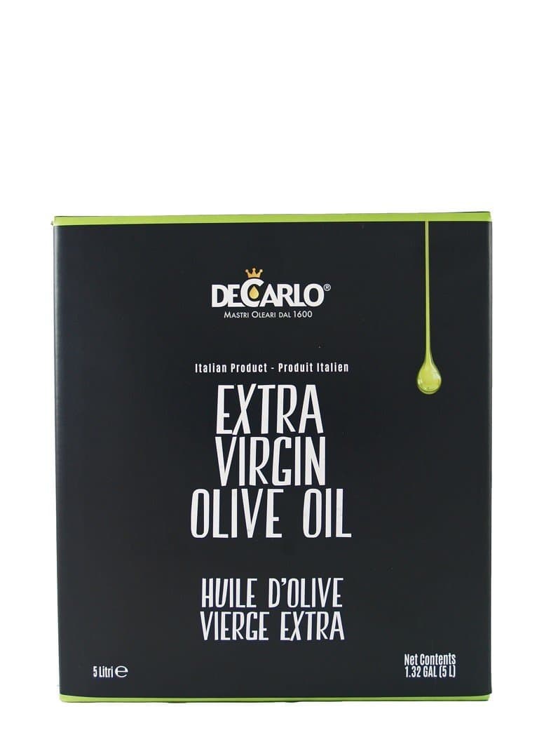 De Carlo Il Classico 2020 Harvest Cold Extracted Italian Extra Virgin Olive Oil - 5 Liter / 169 Ounce Bag in Box