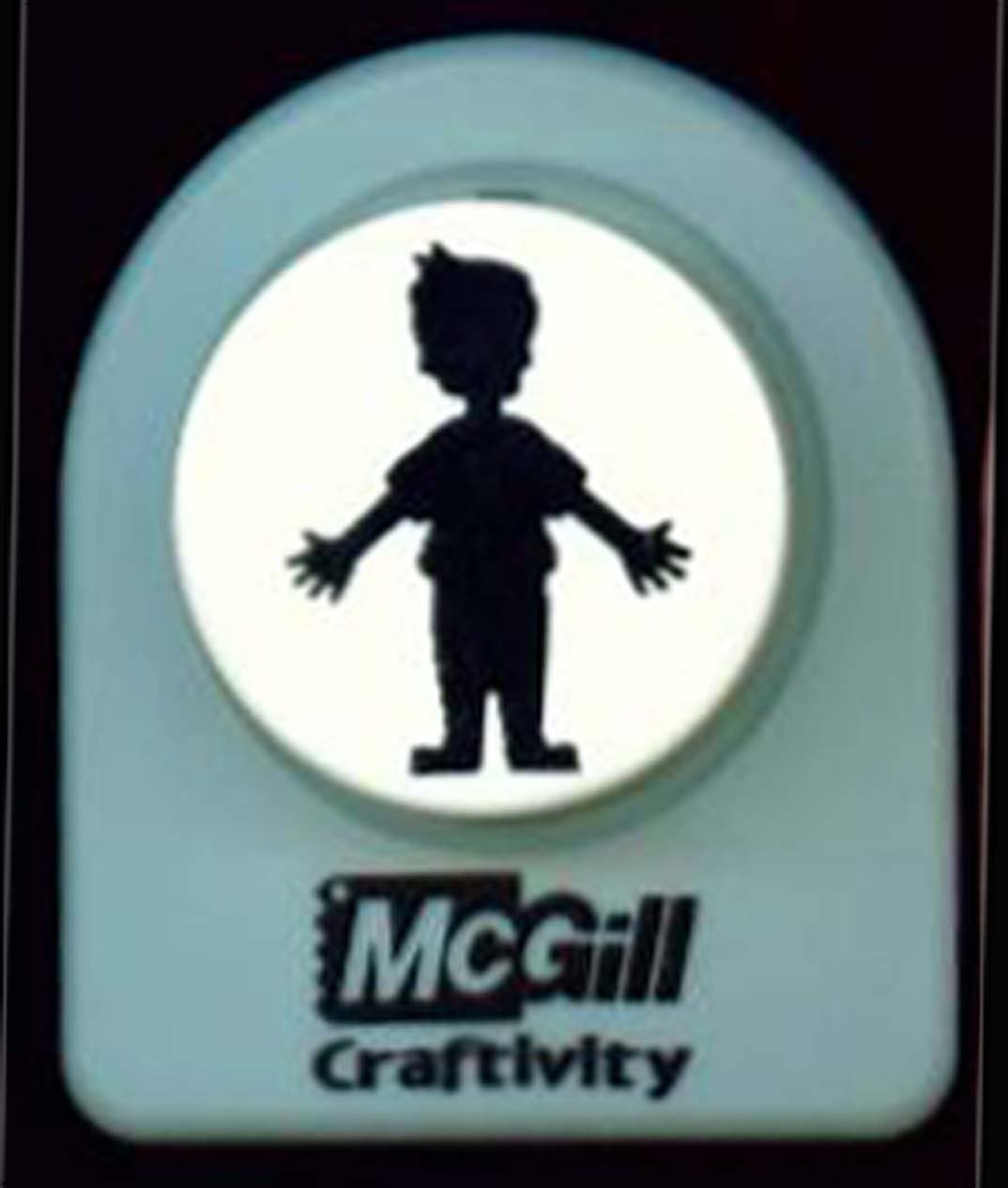 McGill Craftivity Giant Punch Paperdoll Boy 1 1/4" F93000 He's a Cutie!