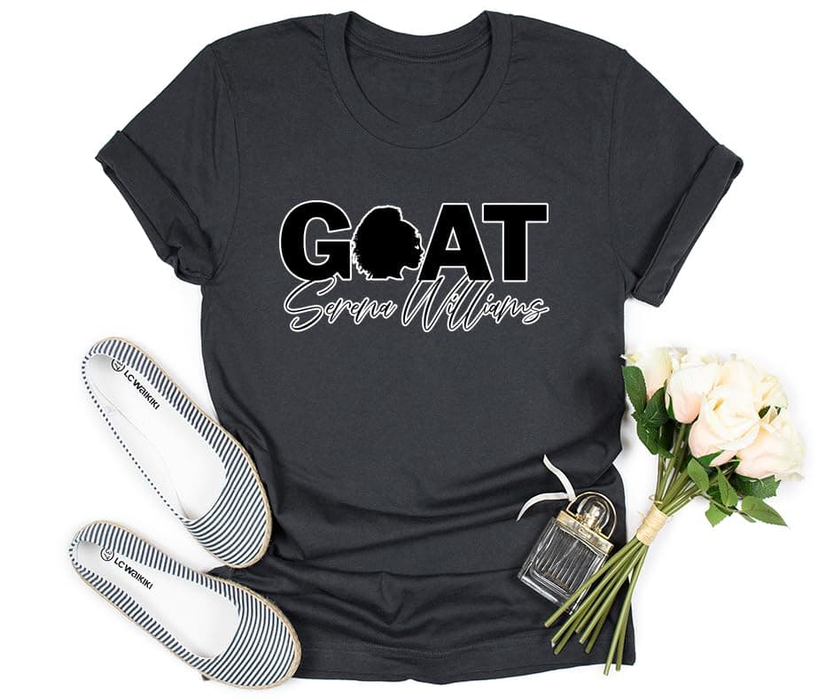 Serena GOAT T-Shirt, Williams Shirt, Trendy T-Shirt, Trendy Sweatshirt,Tennis Champion Player Top,Tennis Tee, Serena Goat Shirt% 100 Cotton Custom Shirt