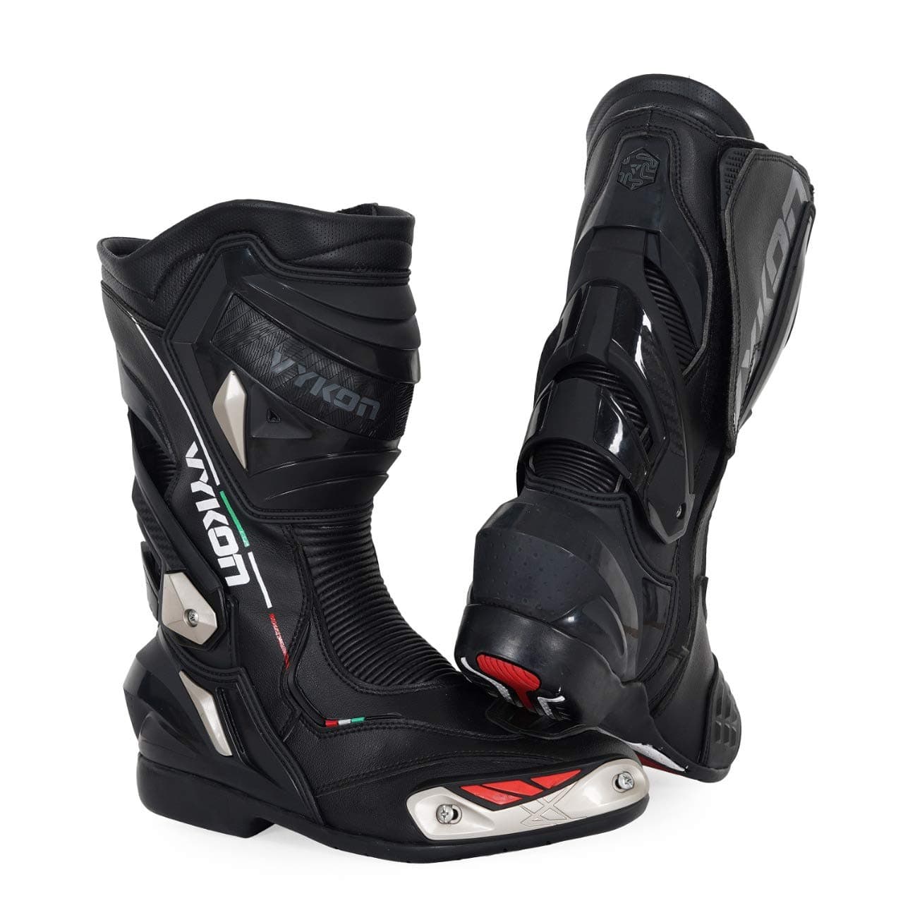 Vykon Havok Motorcycle Boots: Black (Euro 42)