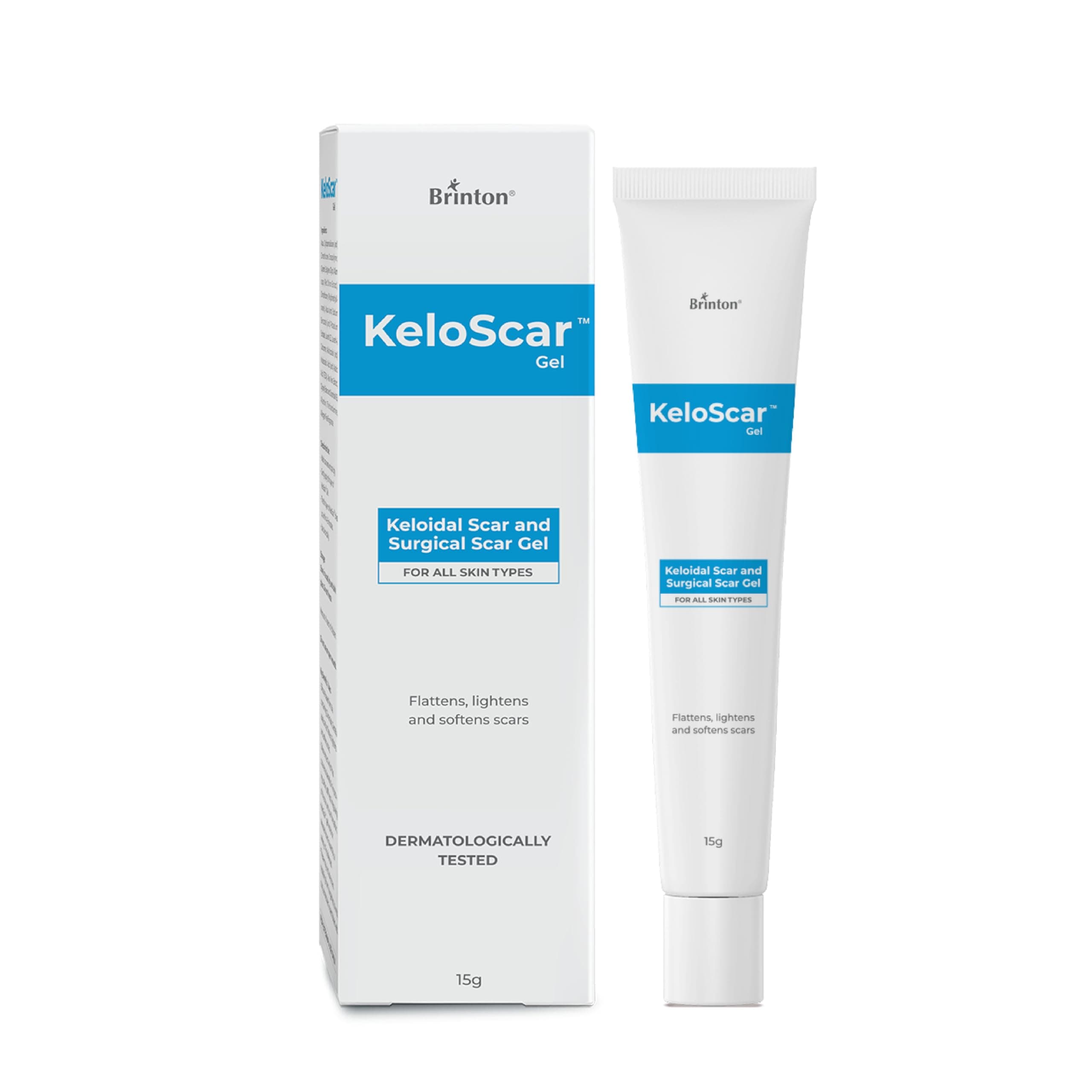 Keloscar Gel | Surgical Scar Gel for All Skin Types | Lightens, Softens & Heals Scars | Dermatologically Tested | Protects & Moisturizes Skin | Stimulates Regeneration | 15 g