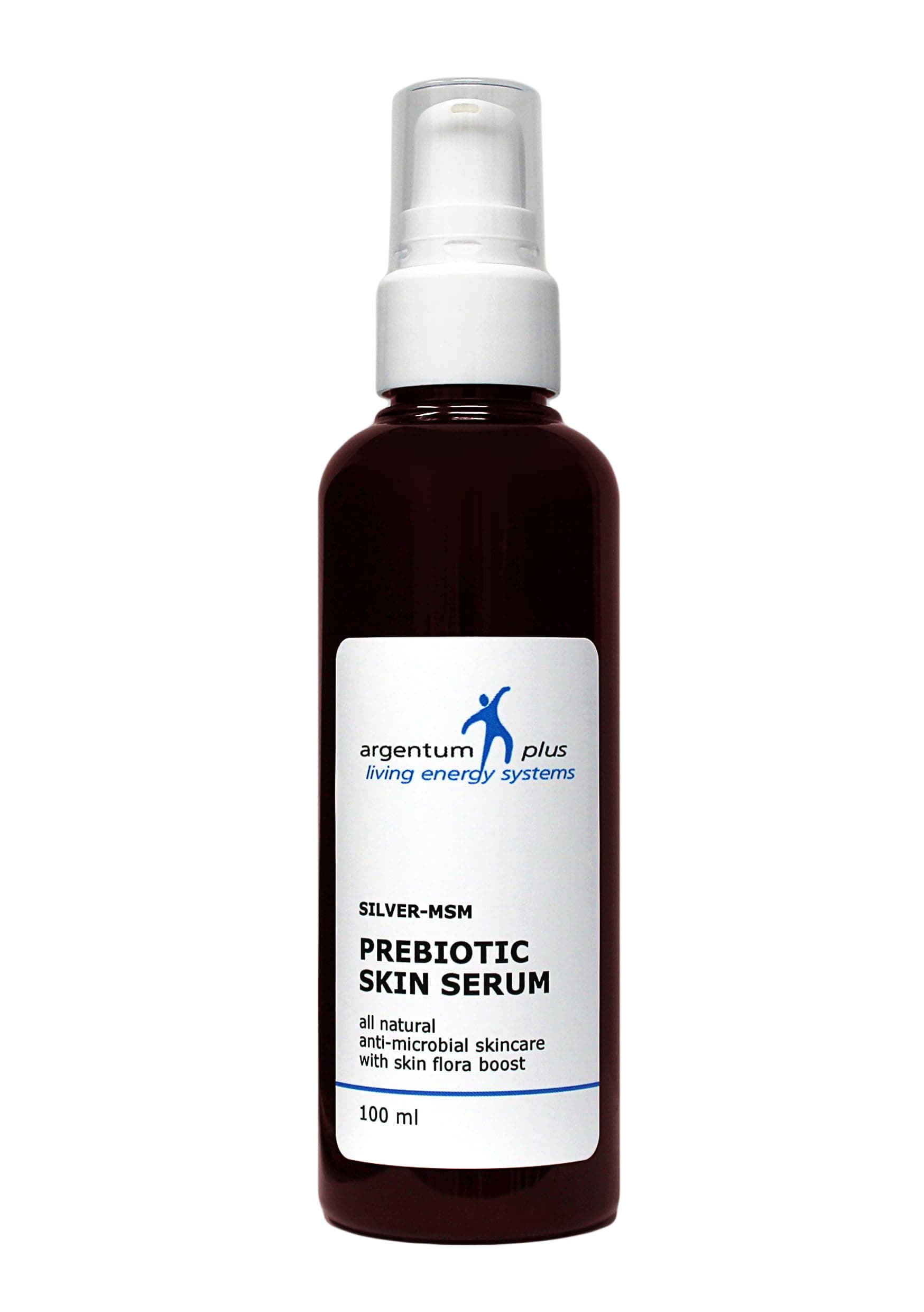 Silver-MSM Prebiotic Skin Serum 100 ml | All natural anti-microbial skin barrier repair with prebiotic skin flora boost