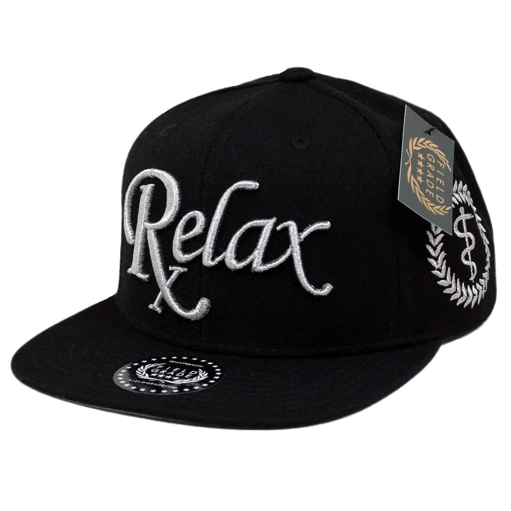 RxRelax Metallic Silver Snapback