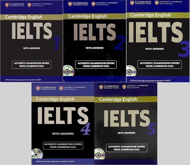 IELTS 1 + IELTS 2 + IELTS 3 +IELTS 4 +IELTS 5 Paperback – 1 January 2024