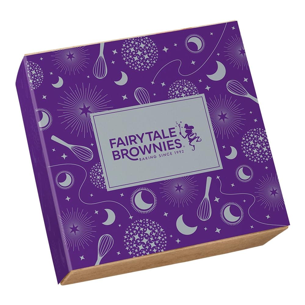 Fairytale Brownies Brownie Dozen Individually Wrapped Gourmet Chocolate Food Gift Basket - 3 Inch Square Full-Size Brownies - 12 Pieces - Item CF112