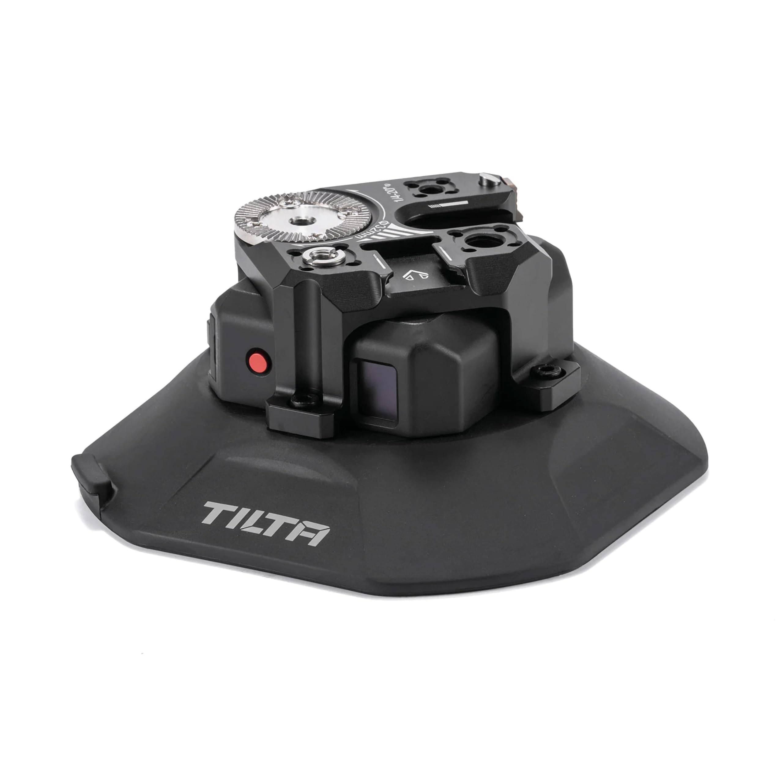 Tilta Hydra Electronic Suction Cup (4.5") with Universal Multi-Function Mount | Charges Quickly via PD USB-C | Improved Suction | Air Pressure Detection