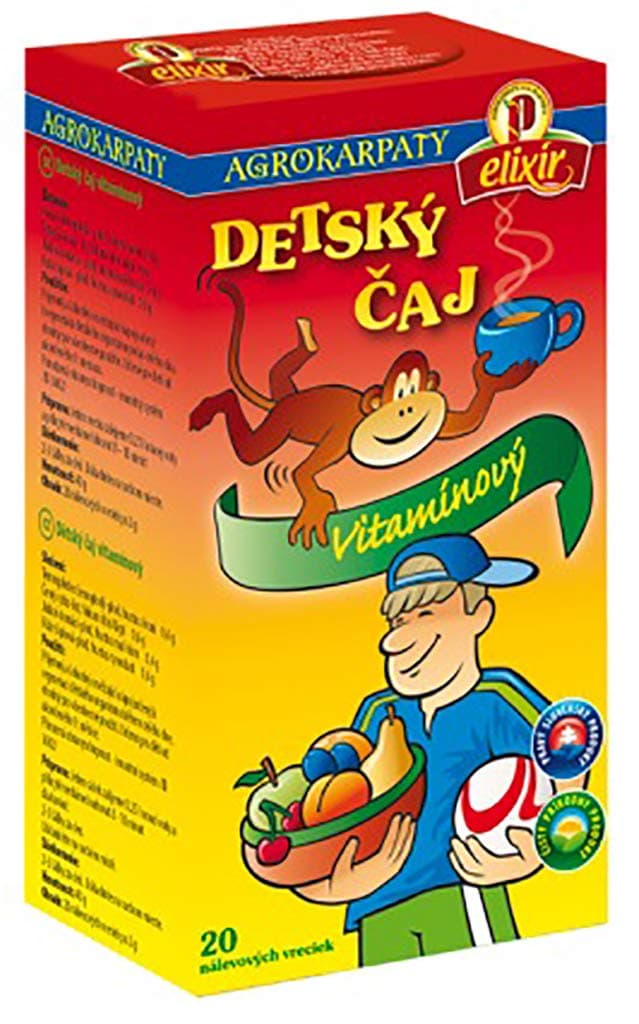 Vitamin Tea for Children - Immunity - Pure Natural Herbal Tea Grown in Europe (20 Tea Bags 40g)