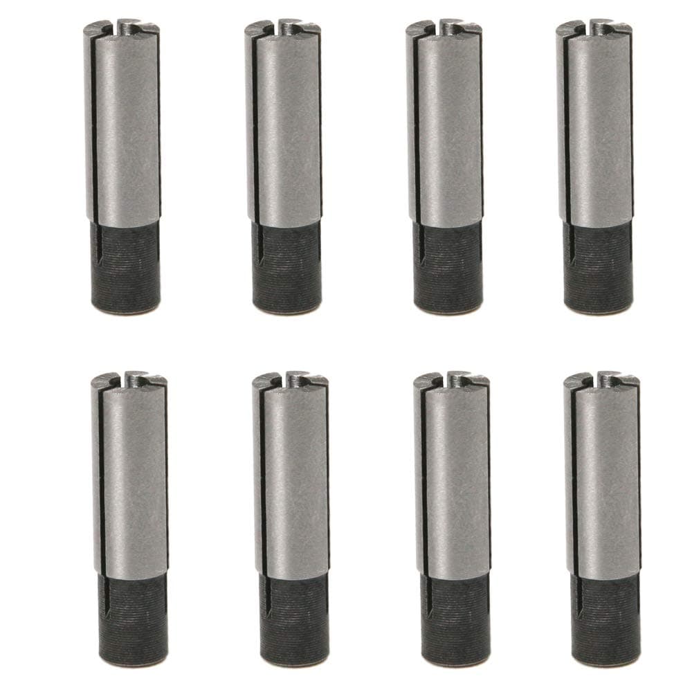 8pcs 1/4" to 1/8" Precision Engraving Bit CNC Router Tool Adapter Convert for Engraving Machine ER Collet