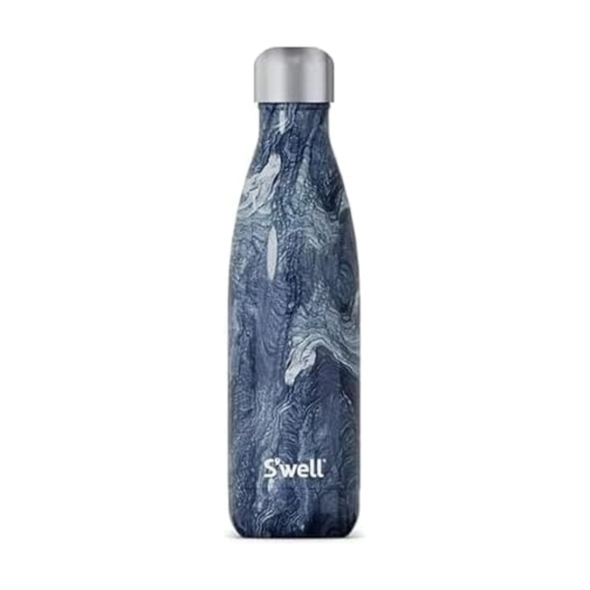 S'well Stainless Steel Water Bottle, 17oz, Azurite Marble, Triple Layered Vacuum Insulated Containers Keeps Drinks Cold for 36 Hours and Hot for 18, BPA Free, Perfect for On the Go