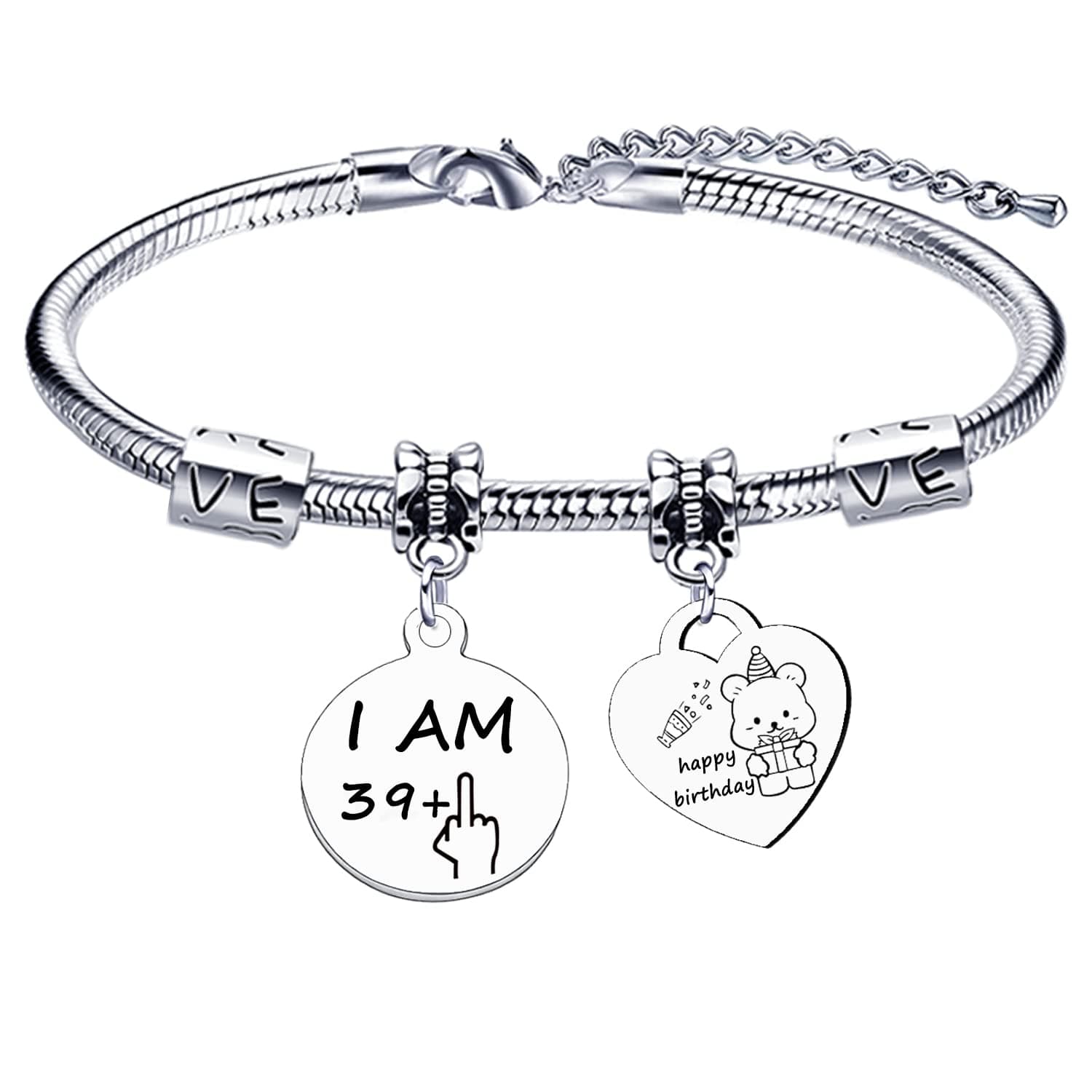 Lumengqi Birthday Gifts For Women Charm Wish Bracelets Friends Daughter Sister Auntie Mum Wife Her Jewellery Presents