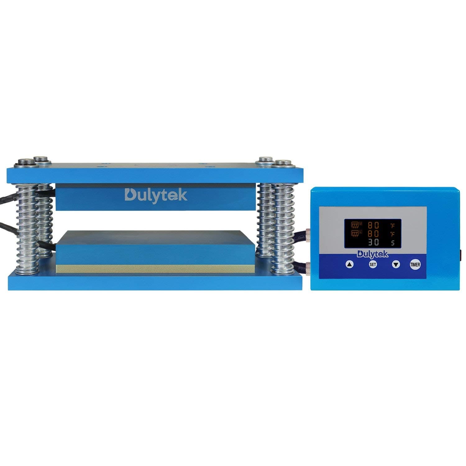 Retrofit Heat Caged Plate Kit, 3" x 8" Anodized Aluminum Plates, for 15-30 Ton Hydraulic or Air-Operated Shop Presses