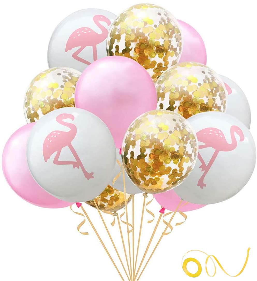 LINDOO Summer Hawaiian Party Birthday Balloons Gold 43531-70512