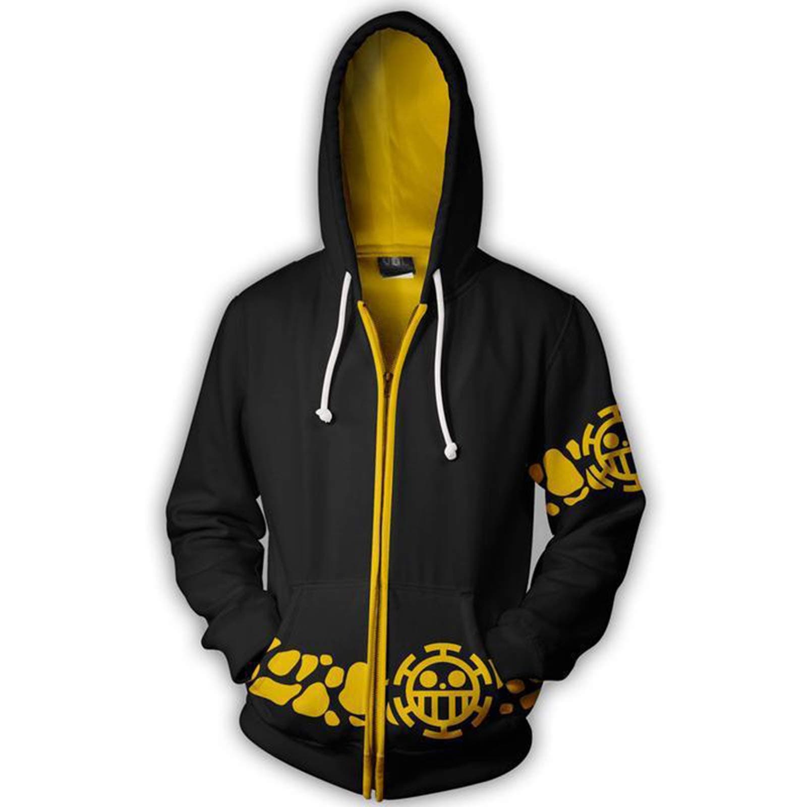 DAVIKO Men's Hoodie Long Sleeve Hooded Sweatshirt Pullover Halloween Costume Unisex