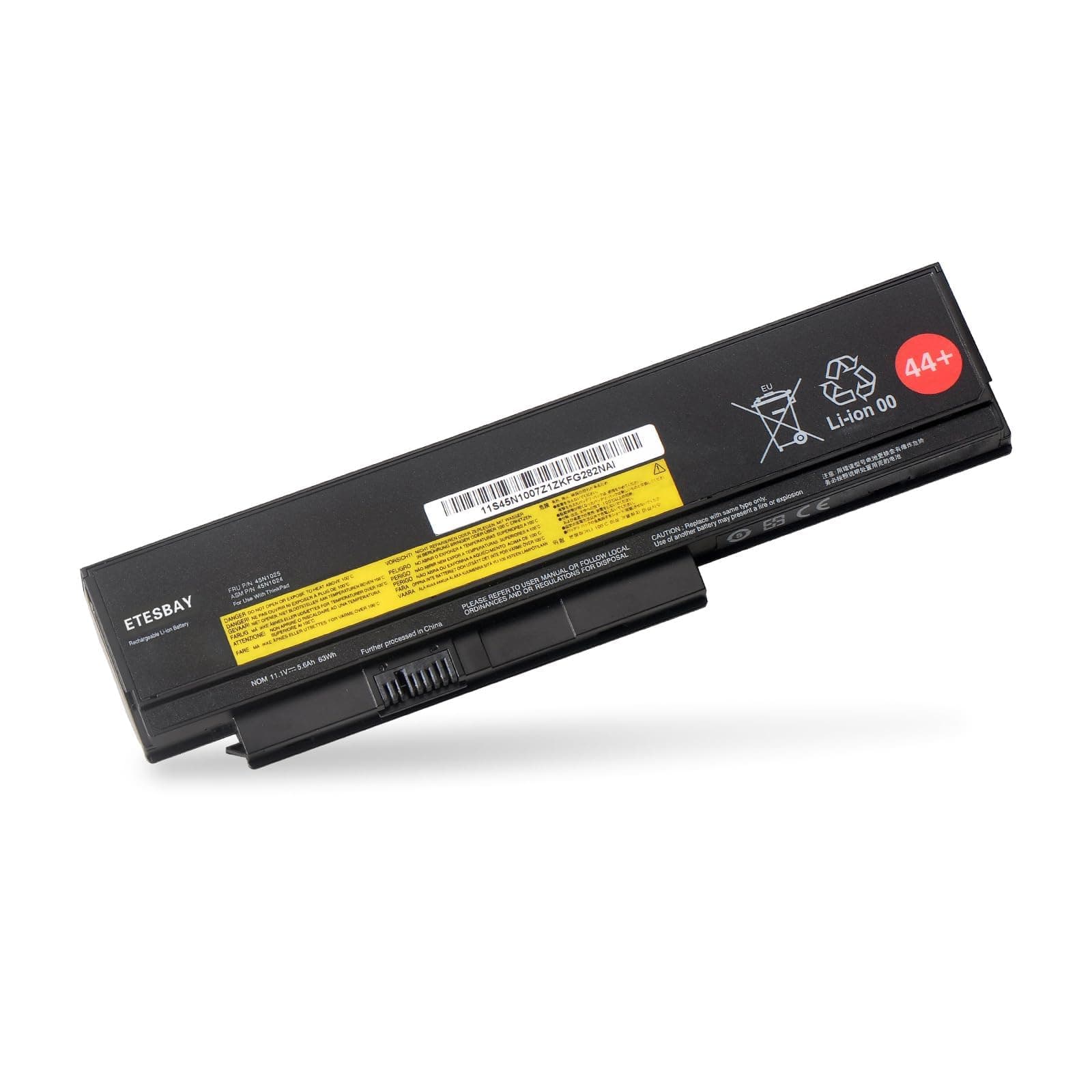 ETESBAY 45N1025 45N1024 45N1028 45N1029 45N1020 Laptop Battery Compatible with Lenovo ThinkPad X230 X230i X230S Series[11.1V, 63WH, 5.6Ah]