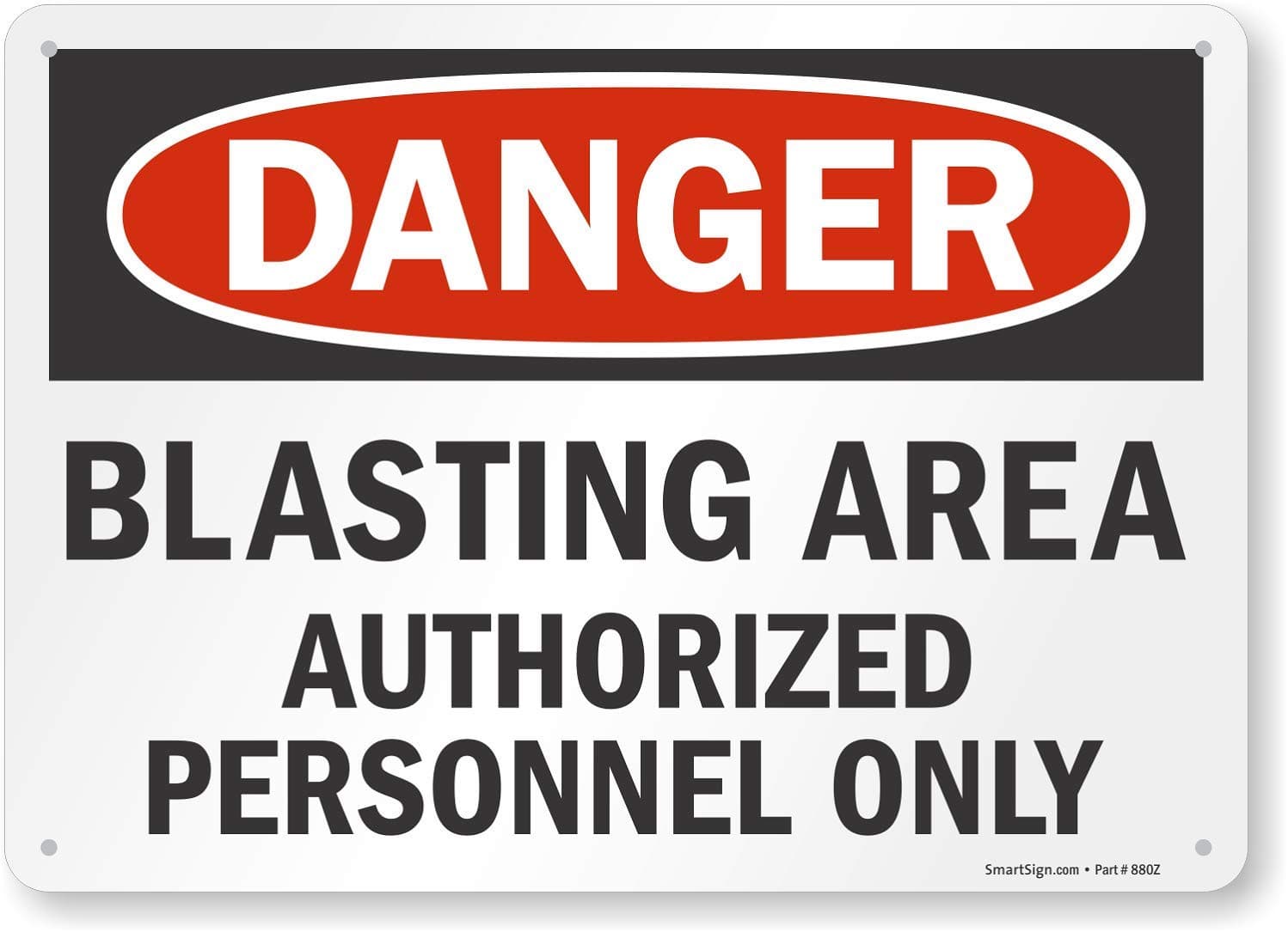 Danger Blasting Area
