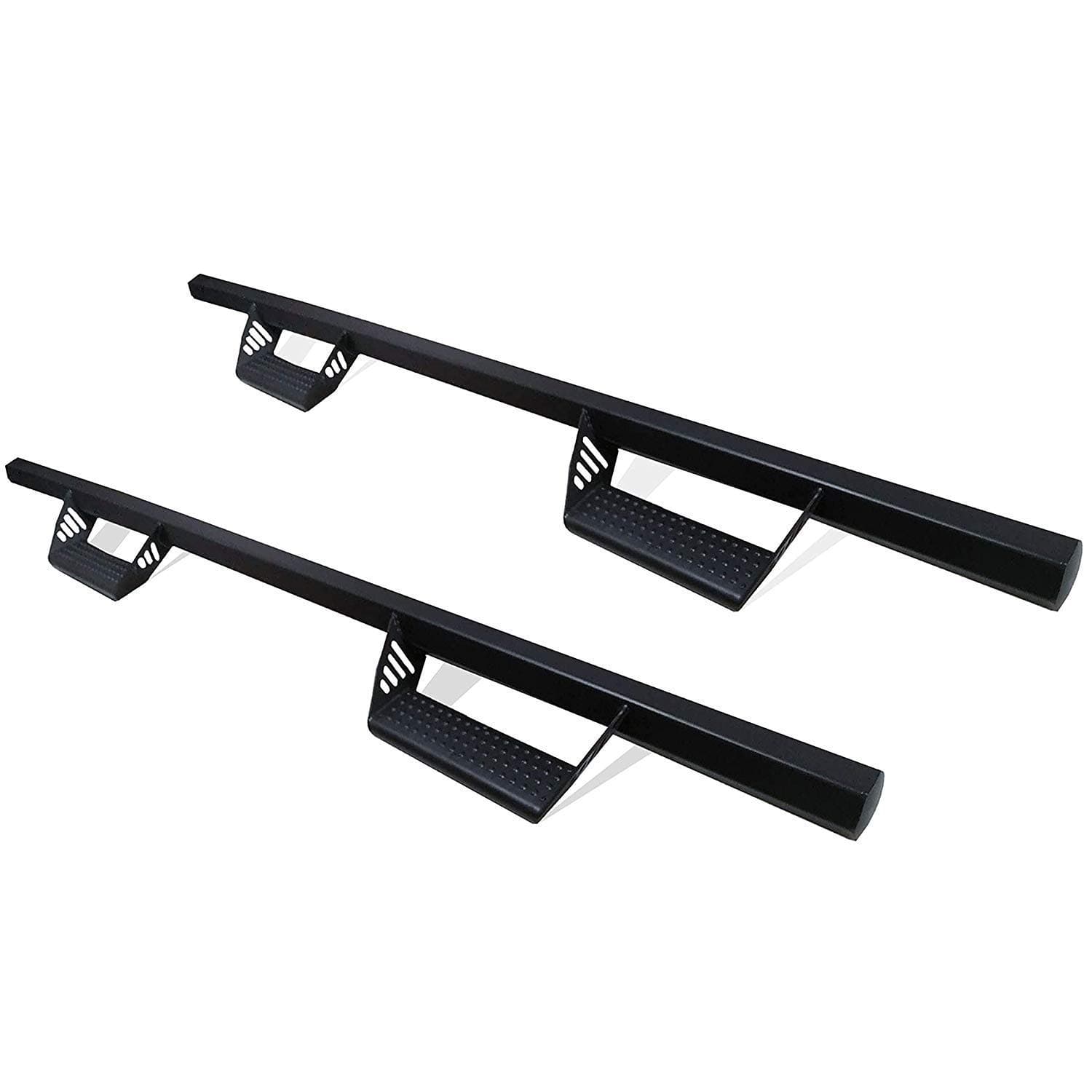 CONEXT HEX Shape Side Steps Compatible with 1999-2015 Ford F-250 SD Crew Cab Dropped Steps Black