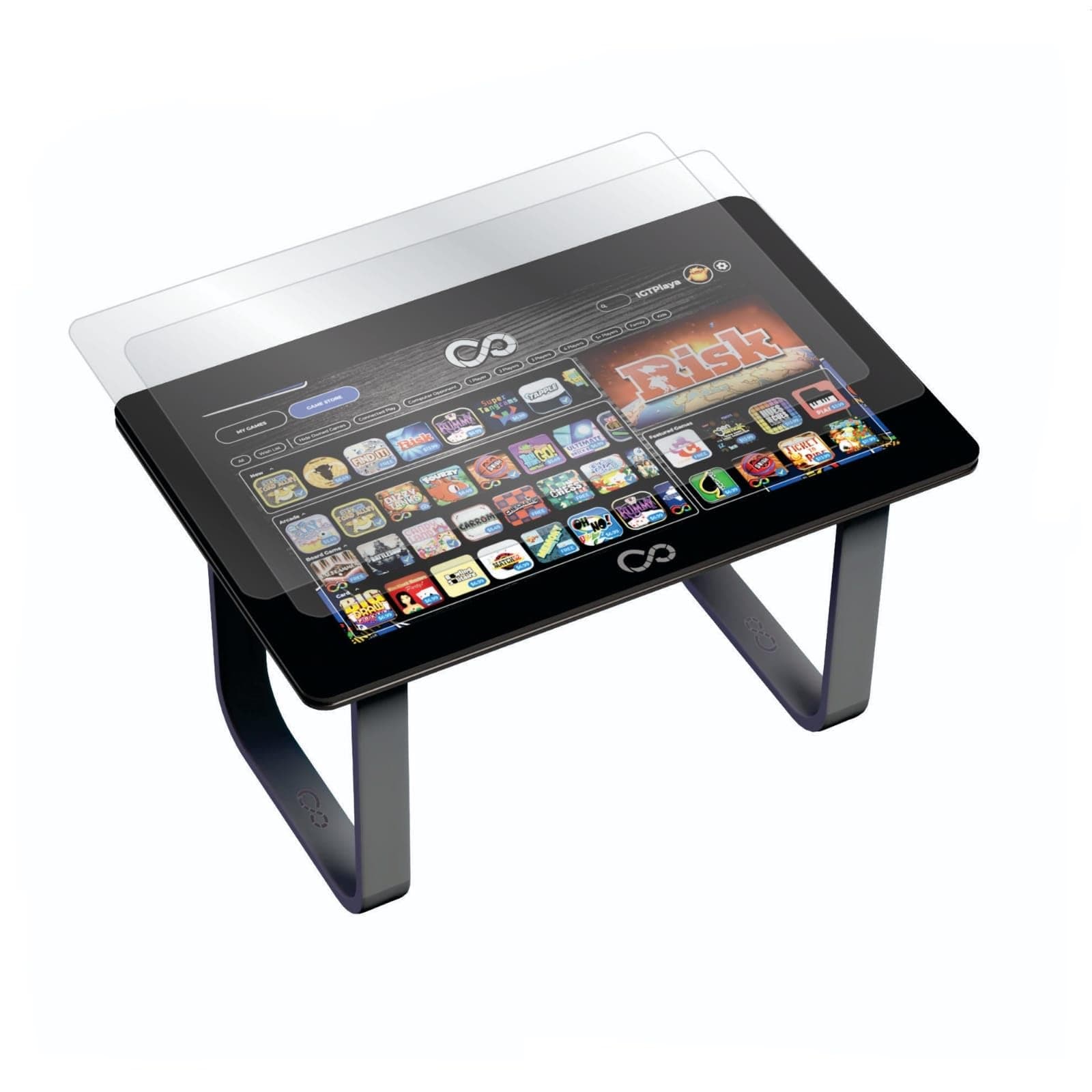 Ecomaholics Compatible with Arcade1Up Infinity Game Table (32 in) - Matte Anti Glare Anti Fingerprint Film Skin - Pack of 2