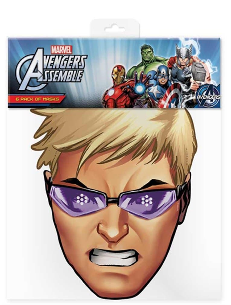 Official Marvel Avengers Assemble Hawkeye Card Face Mask