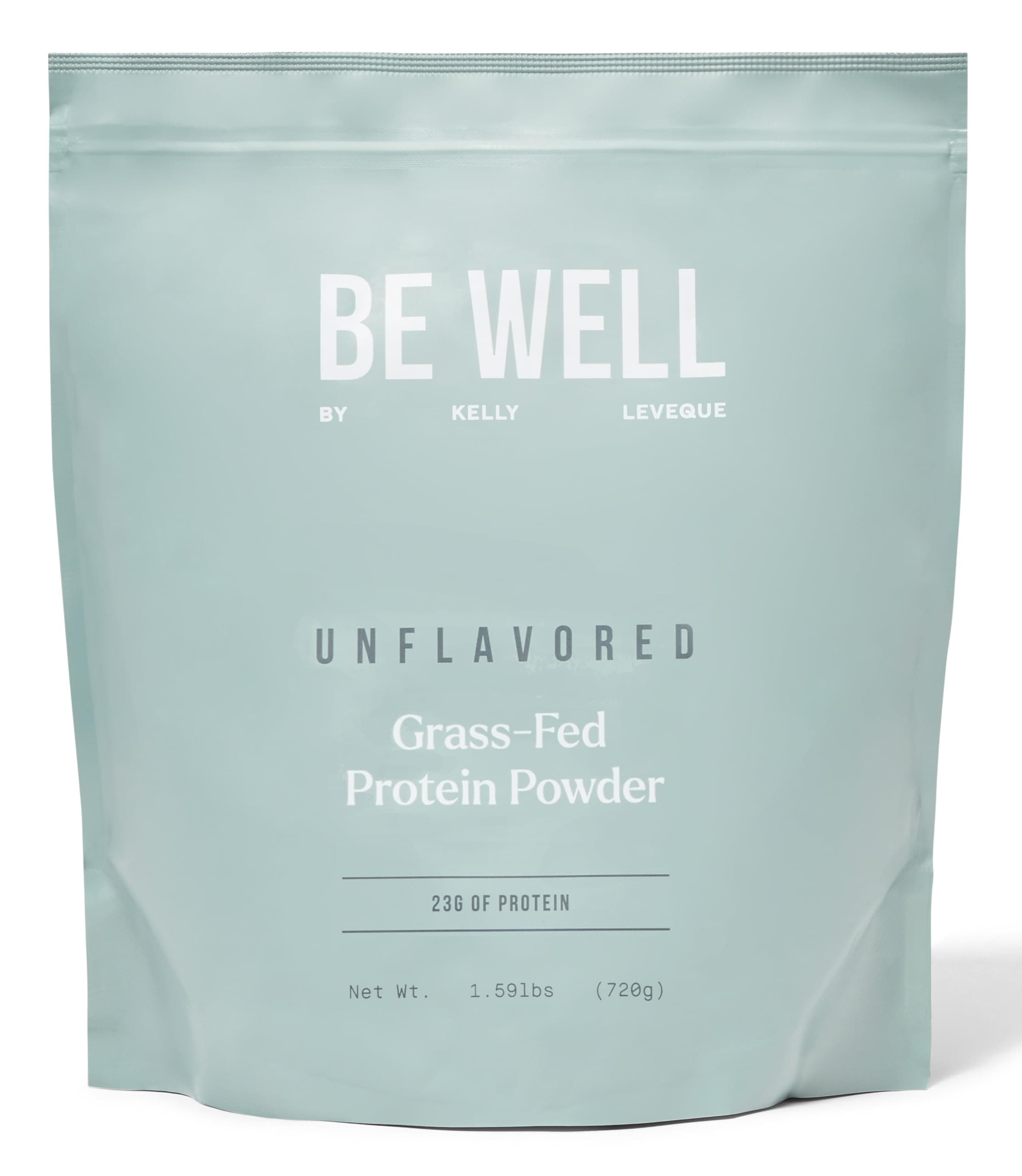 Be Well by Kelly Unflavored Grass-Fed Beef Protein Powder, 23G of Protein & Zero Carbs (1 Ingredient, 30 Servings) 9 Amino Acids + 3 BCAAs No Soy, No Dairy, Stevia-Free, No Sugar Added 1.59lb 720g