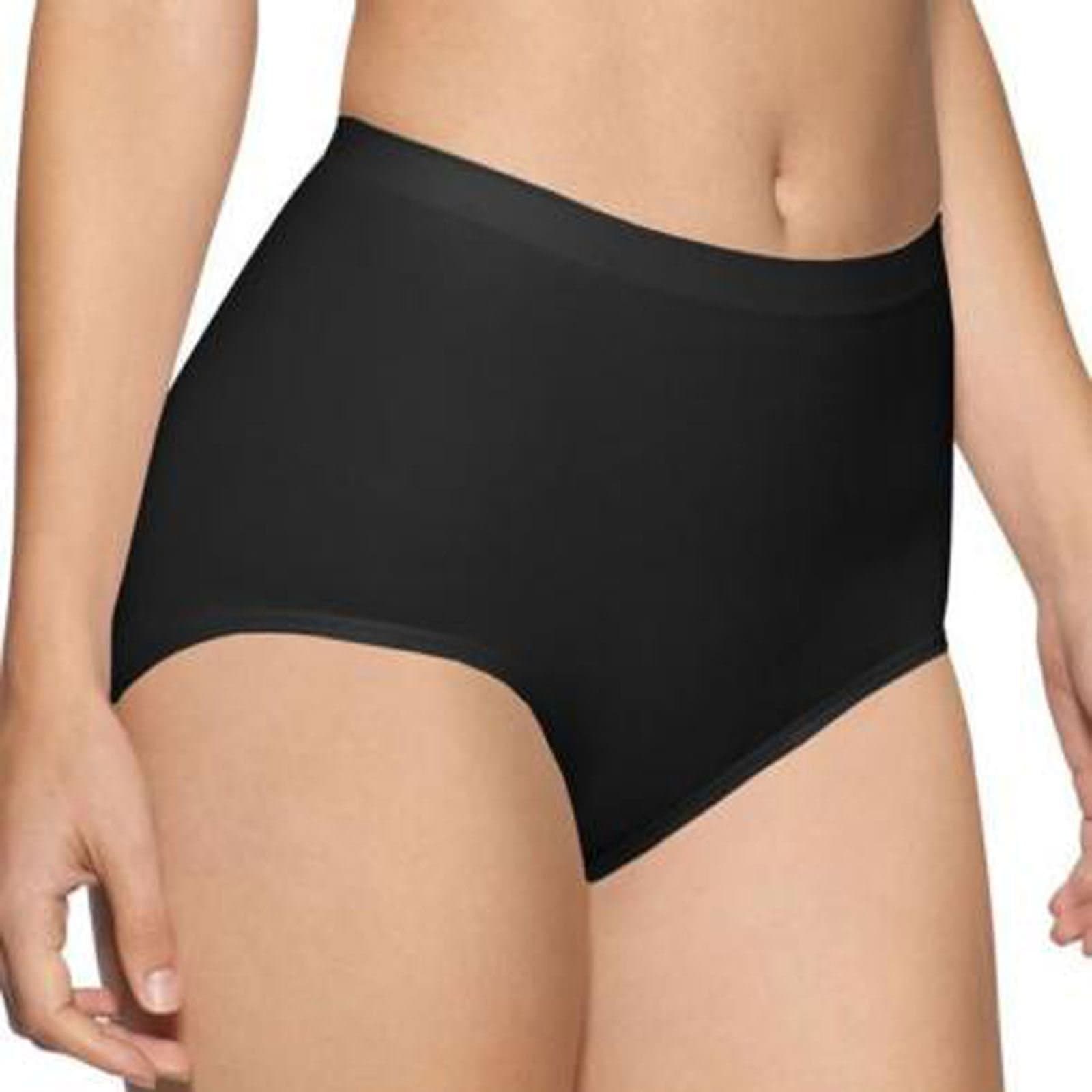 Surefit Seamless Light Control Maxi Briefs Knickers S-XXXL (8-30) Womens Ladies [Sady Trading] (MEDIUM - UK 12/14, BLACK)