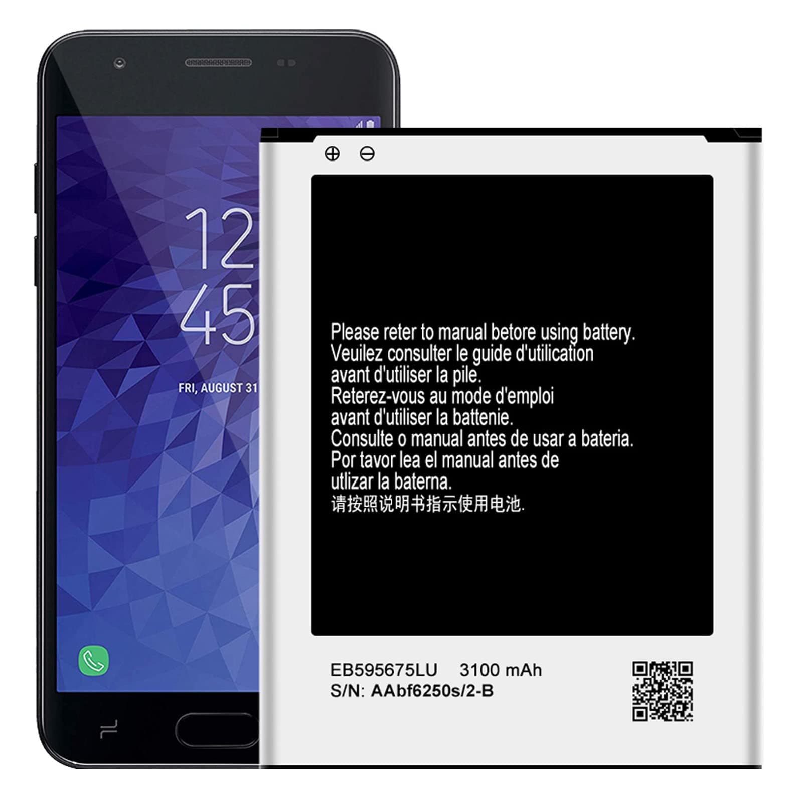 Note II Replacement Battery EB595675LU EB595675LA for Samsung Galaxy Note 2 N7100 N7102 N7105 N7108