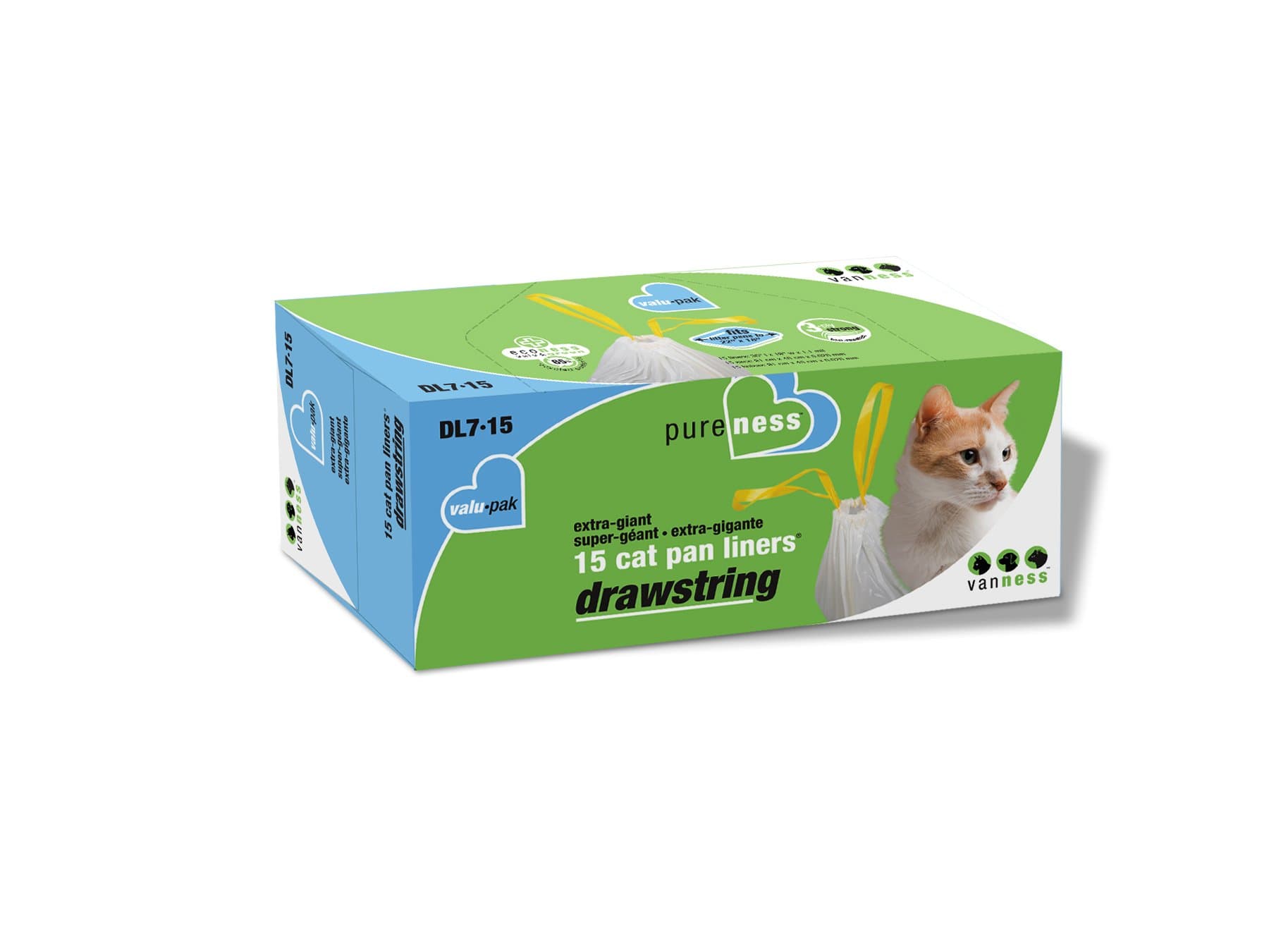 Plastics Pure-Ness Extra Giant Drawstring Cat Pan Liners - Pack of 1