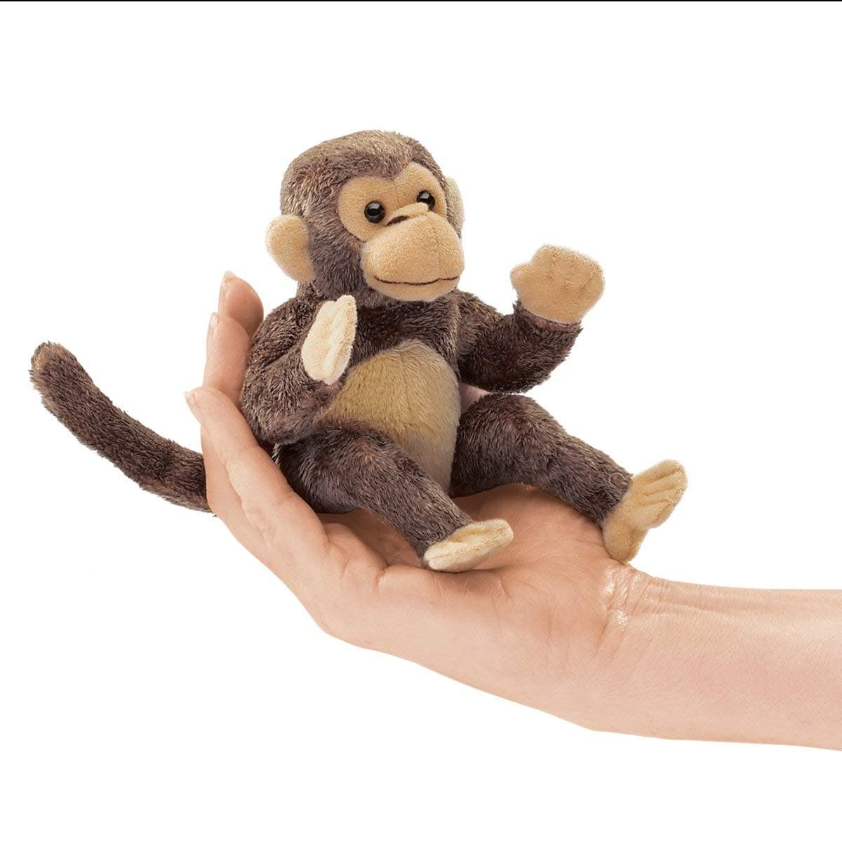 Mini Monkey Finger Puppet , Brown