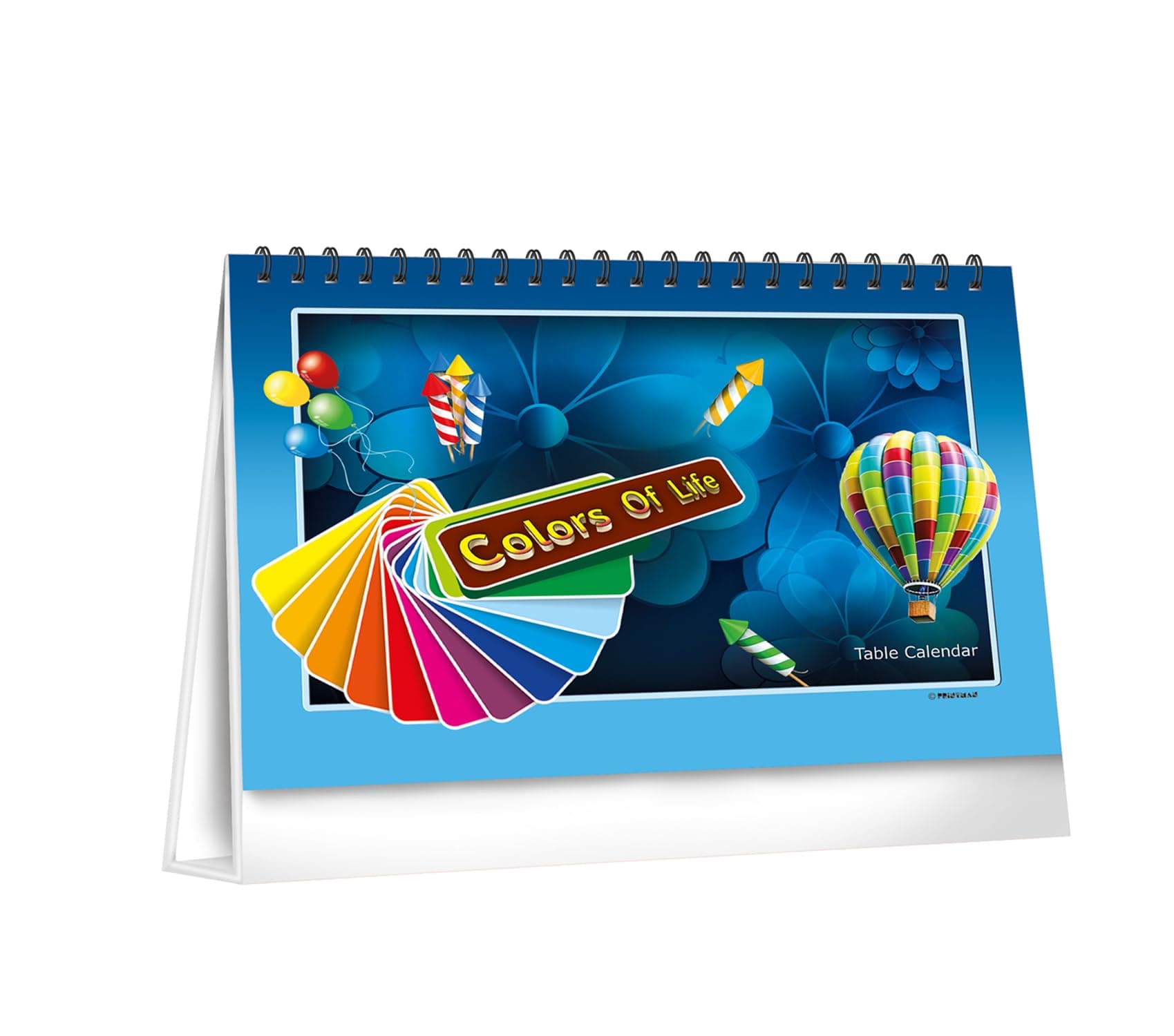 PRINTMAN4D Effects Table Calendar/Motivational Planner Table Calendar/ “Colours of Life” Table Calendar/Evergreen Motivational Calendar (Year- 2024) (Size - 9.5" X 8")