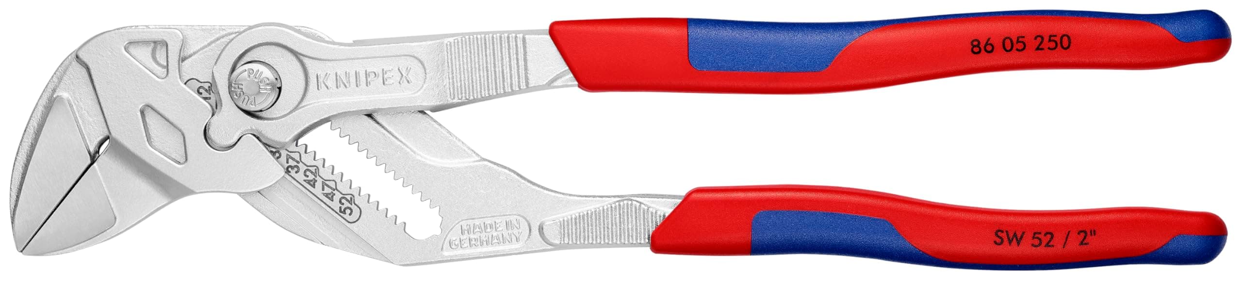 KNIPEX Tools 86 05 250 10-Inch Pliers Wrench with Comfort Grip
