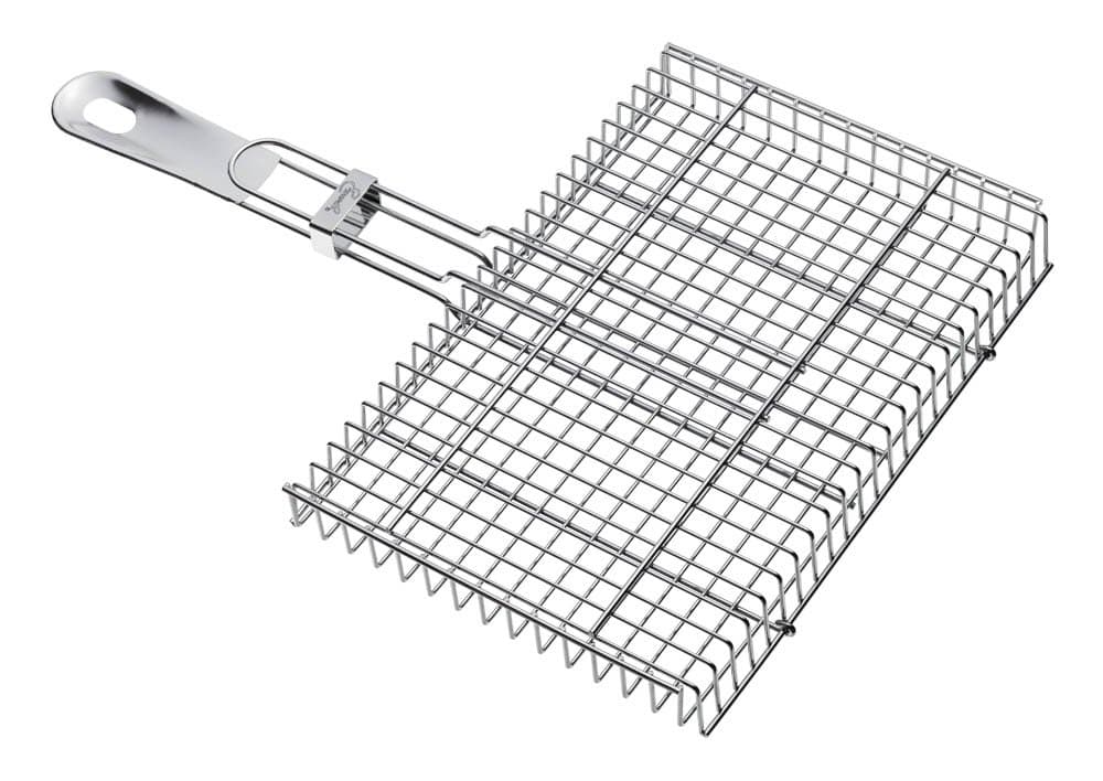 Emeril J1260264 Outdoor Grilling Veggie Basket, Silver