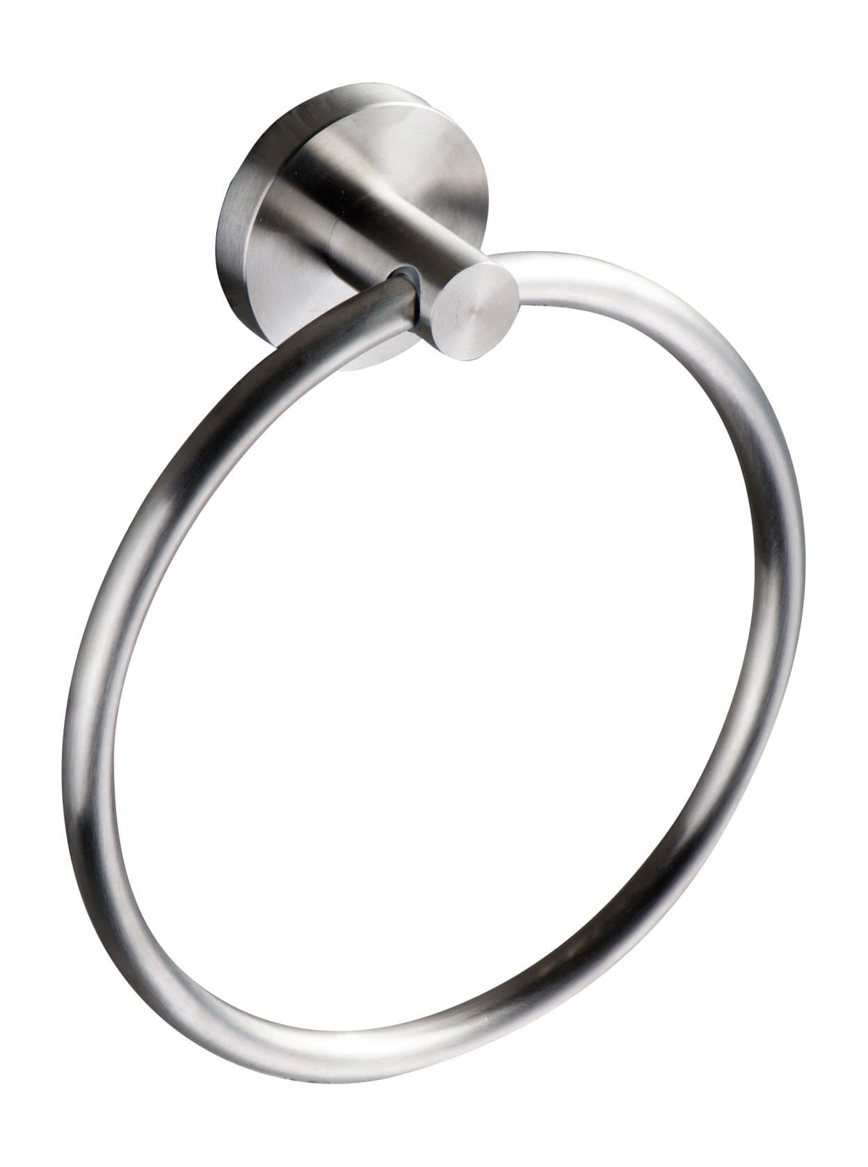 Ambrosya® | Exclusive towel rail made of stainless steel | Bathroom Bathroom Holder Bracket Towel Towel Hook Towel Rack Towel Ring Towel Rack Ring (Stainless Steel (Brushed))