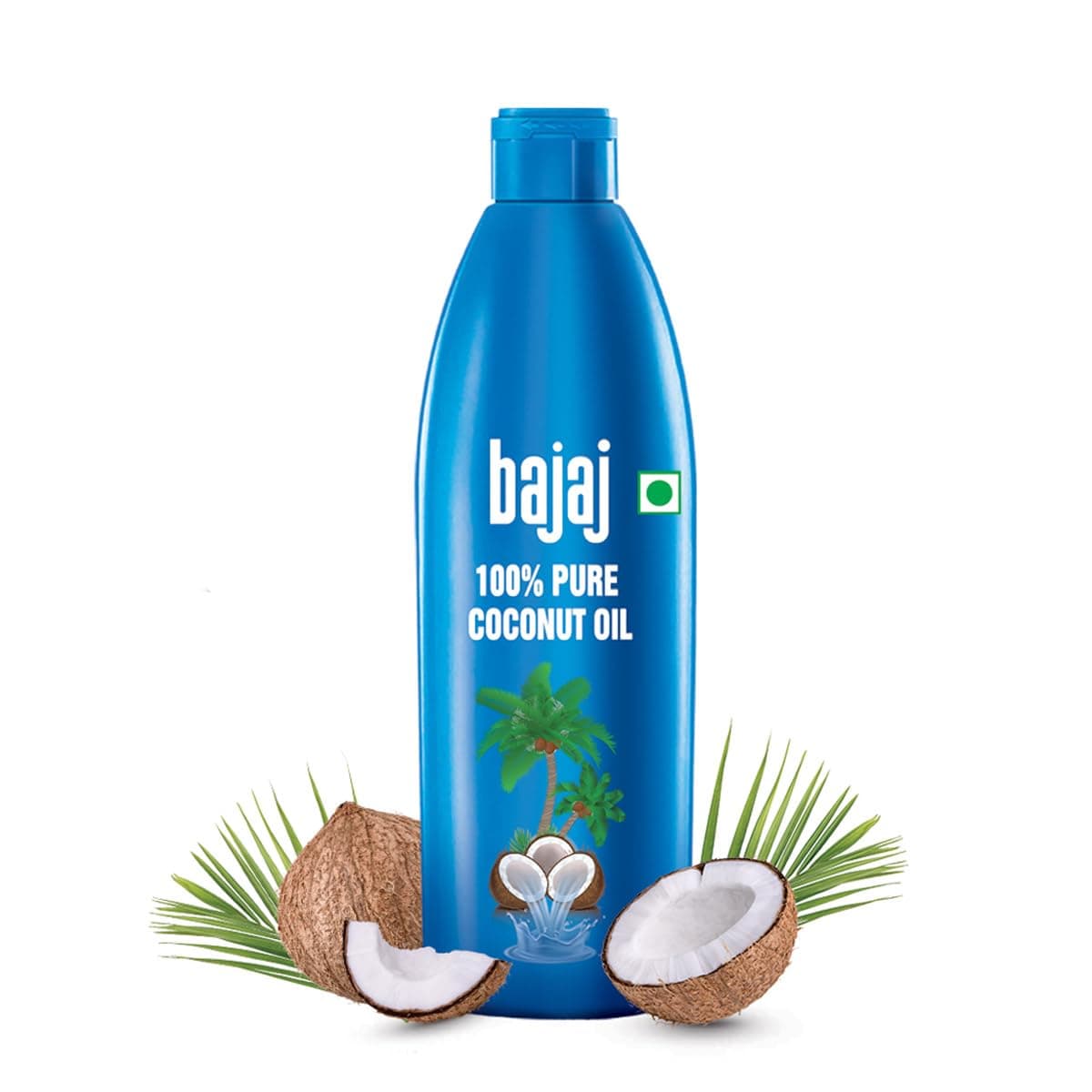 Bajaj 100% Pure Coconut Oil 600ml | Made with Premium Grade 1 Quality Coconuts