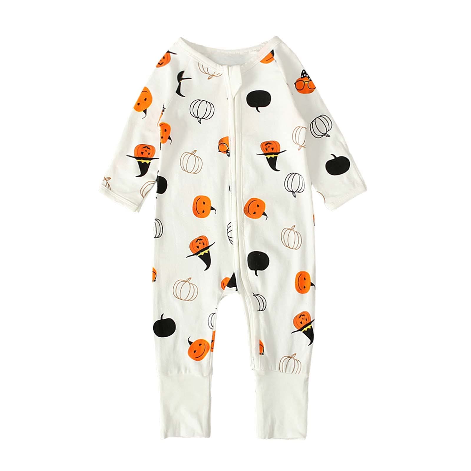 Baby Boy Girl Christmas One Piece Pajamas with Hat Toddler Kids My First Christmas Santa Claus Print Romper Newborn Kid Long Sleeve Jumpsuit Cotton Christmas Bodysuit Sleepwear Outfits 0-3 Years