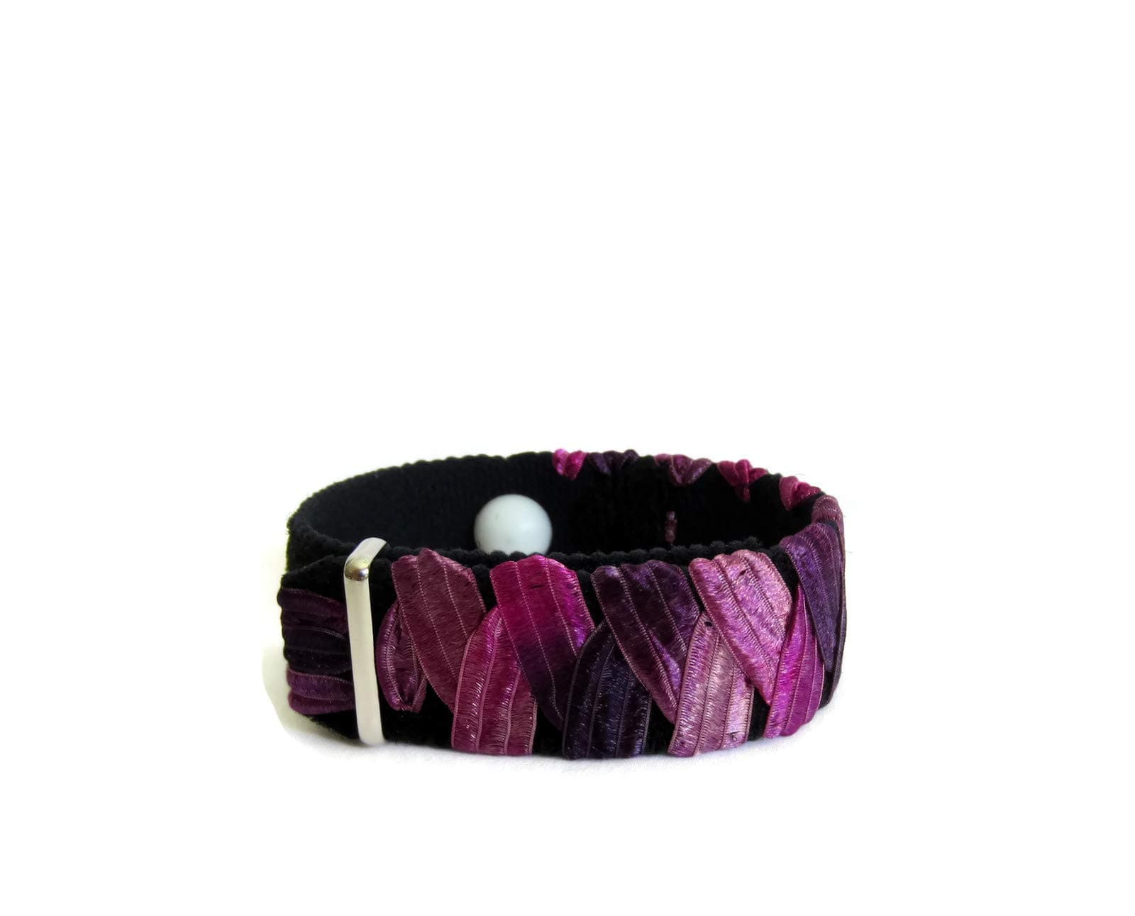 Anxiety Bracelet, Adjustable, Purple Bracelet, Acupressure Bracelet, Anti Anxiety Band, Anxiety Bracelet for Women (Single) Purplicious (Large 8")