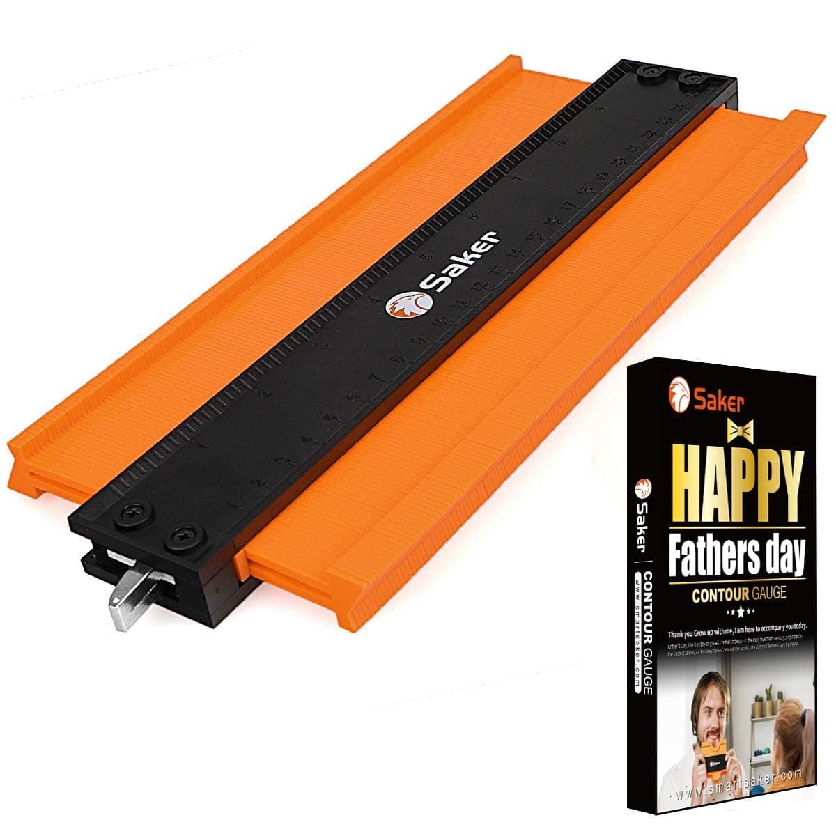 Contour Gauge Profile Tool- Adjustable Lock-Precisely Copy Irregular Shape Duplicator -Irregular Welding Woodworking Tracing - Must Have Tool for DIY Handyman, Construction (10INCH FATHER'S DAY)