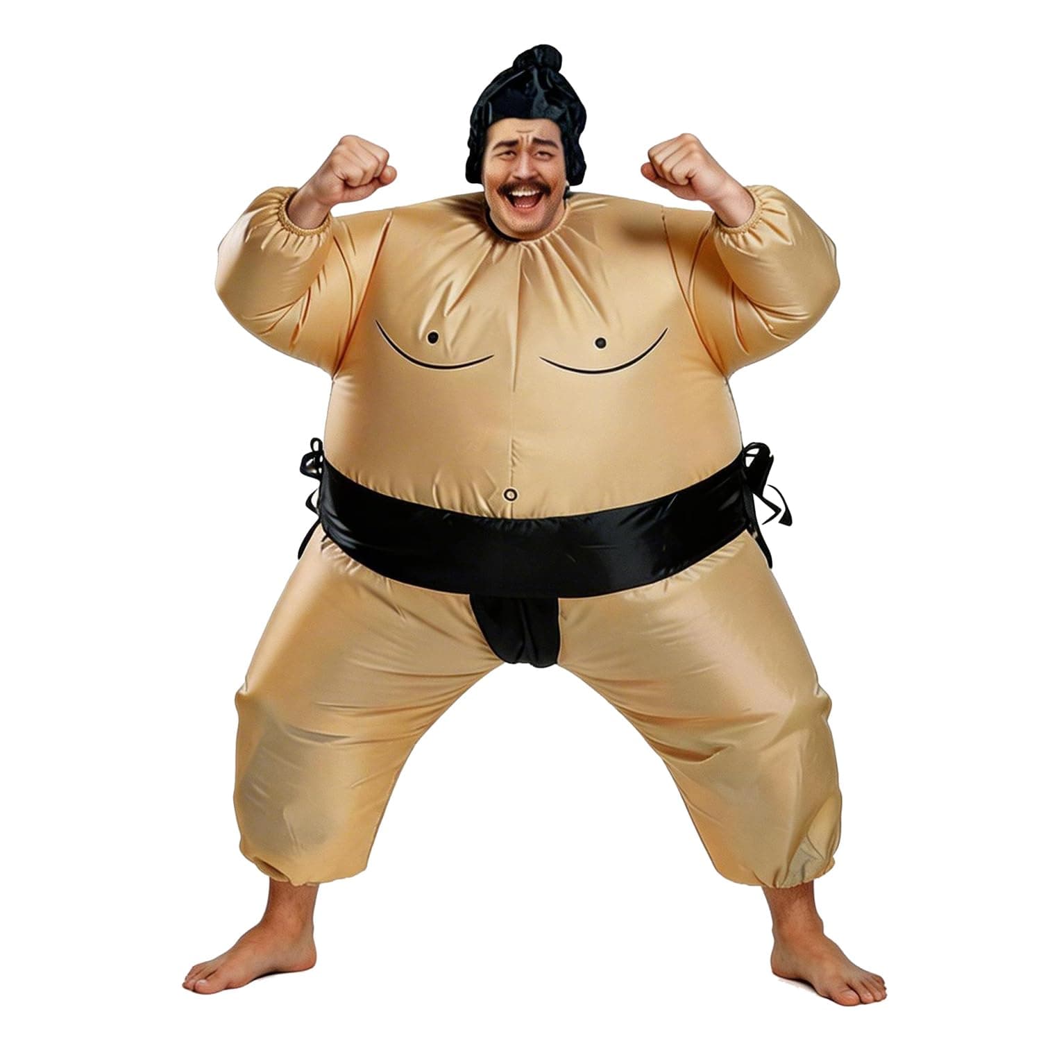 Inflatable Sumo Wrestling Fat Costume Halloween Cosplay Blow Up Fancy Suit,Adult and Children Size