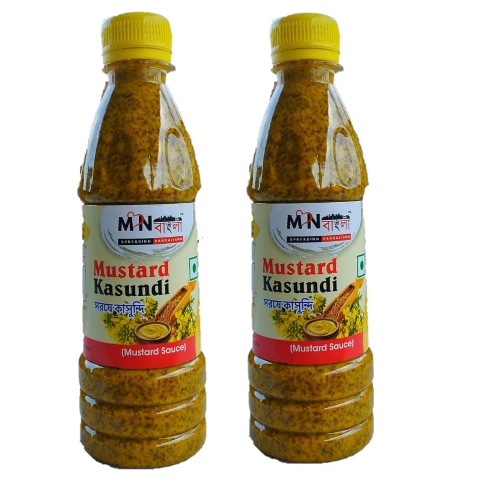 MonBangla Original Bengali Kasundi (Mustard Sauce) - (300 GMSX2)