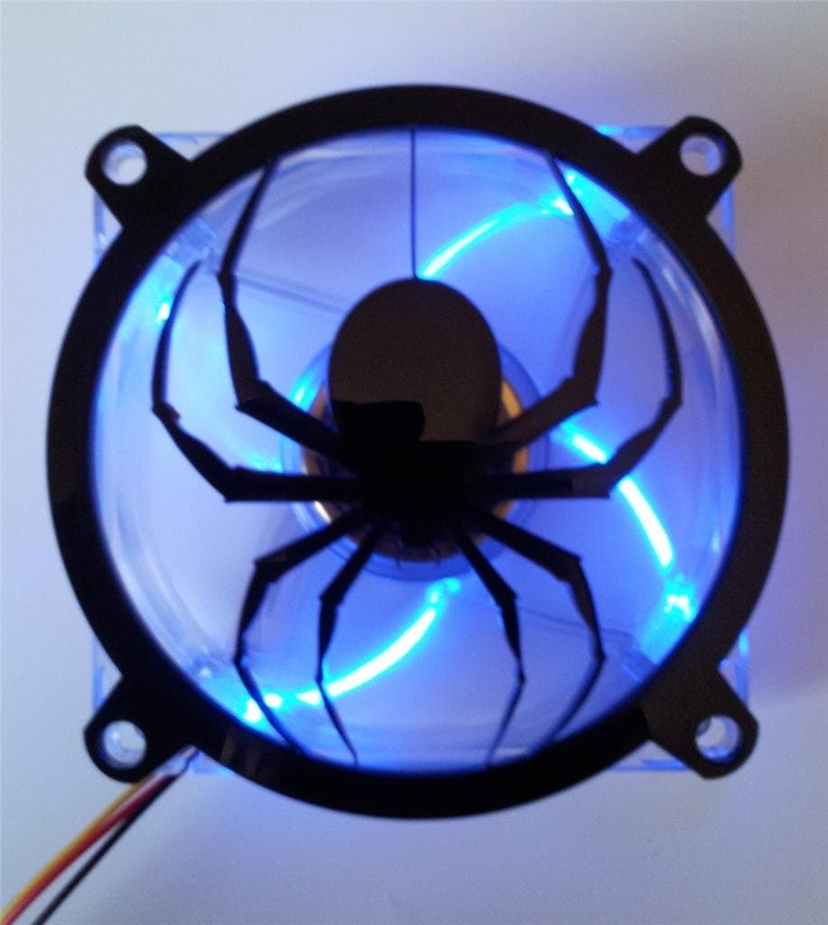 Custom Dropping Spider Computer Fan Grill 200mm
