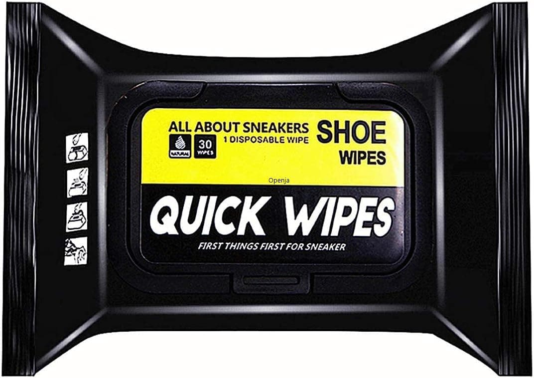 Openja80Pcs Quick Wipes for Sneakers, Sneaker Cleaning Wipes Disposable Portable Shoe Wipes Removes Dirt Stains Keep Sneakers White Shoes Tidy