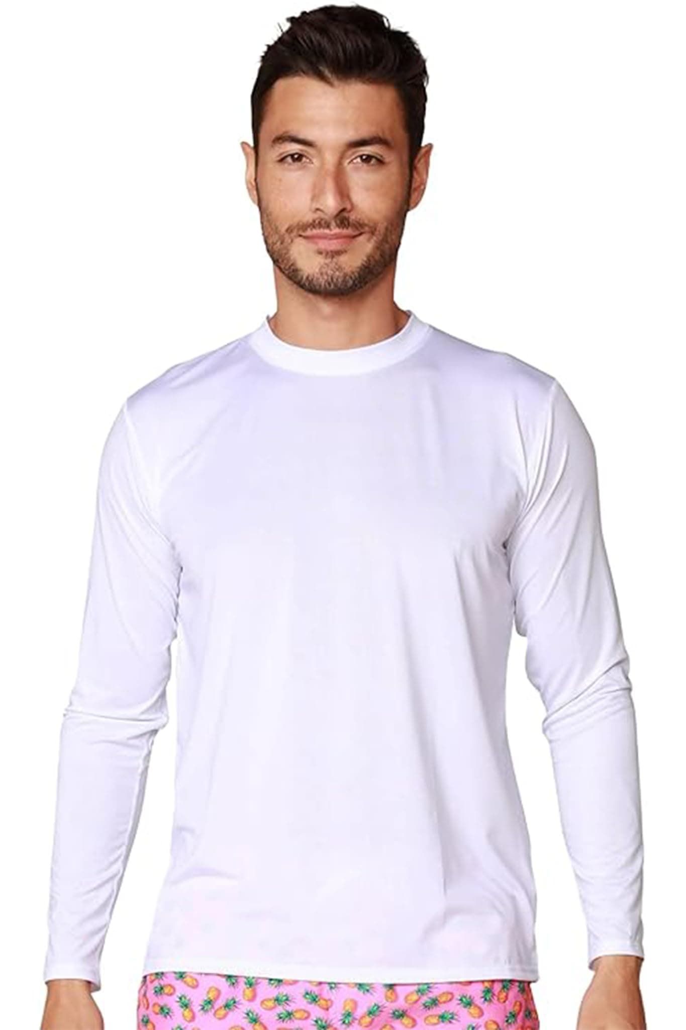 INGEARMen's UPF 50+ Long Sleeve Sun Shirt, Quick-Dry UV Protection Rash Guard for Fishing, Hiking, Swimming