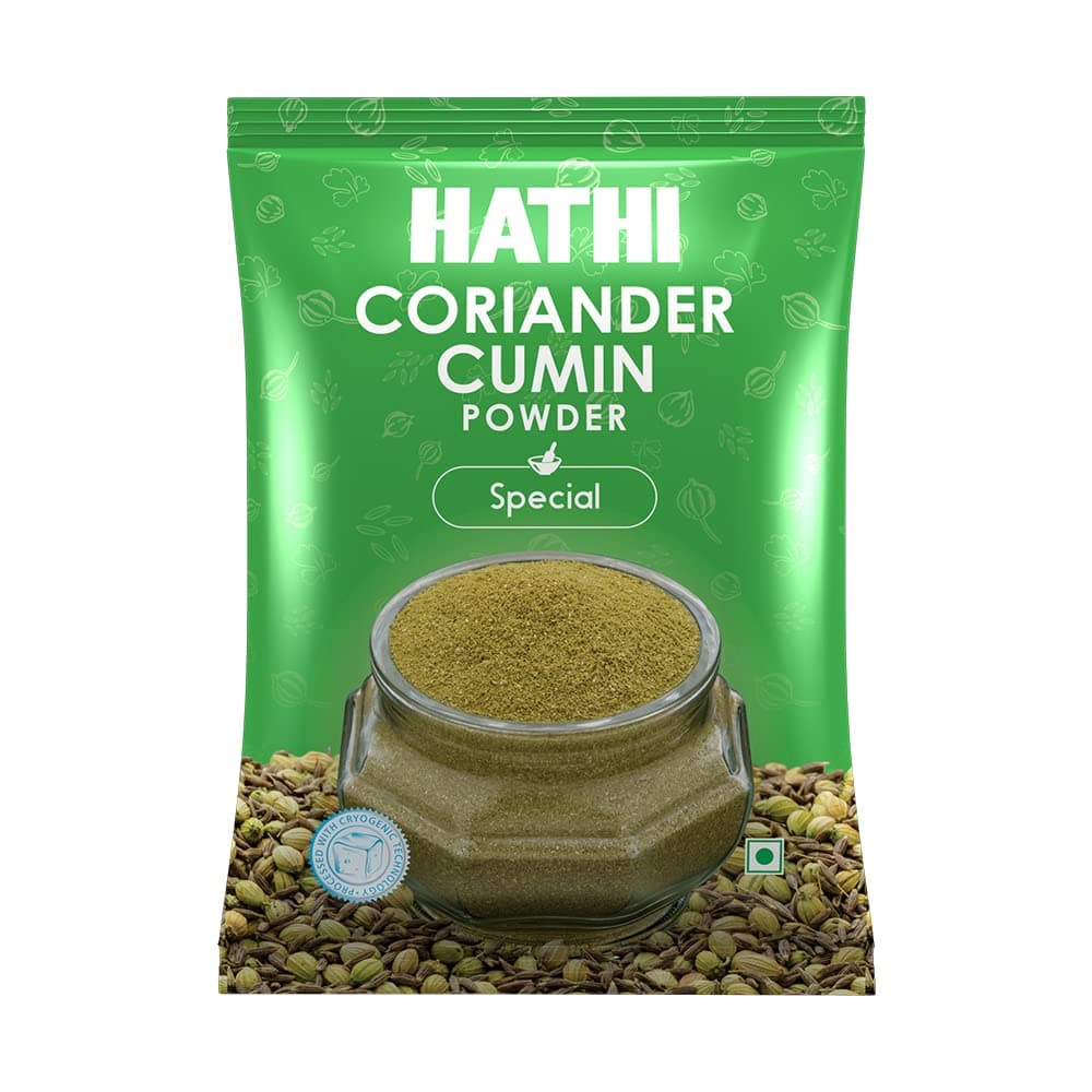 HATHI MASALA Coriander Cumin Powder/Dhaniya Jeera Mix Powder/Dhania JIRA Powder/Dhanajiru/Dhanajira, 1Kg