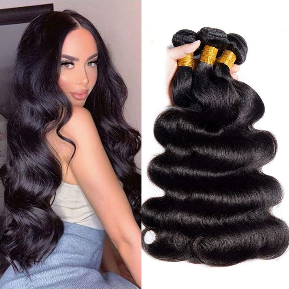 Body Wave Bundle 24 26 28 Inch Human Hair Bundles 10A Grade Brazilian 100% Unprocessed Weave Bundles Hair