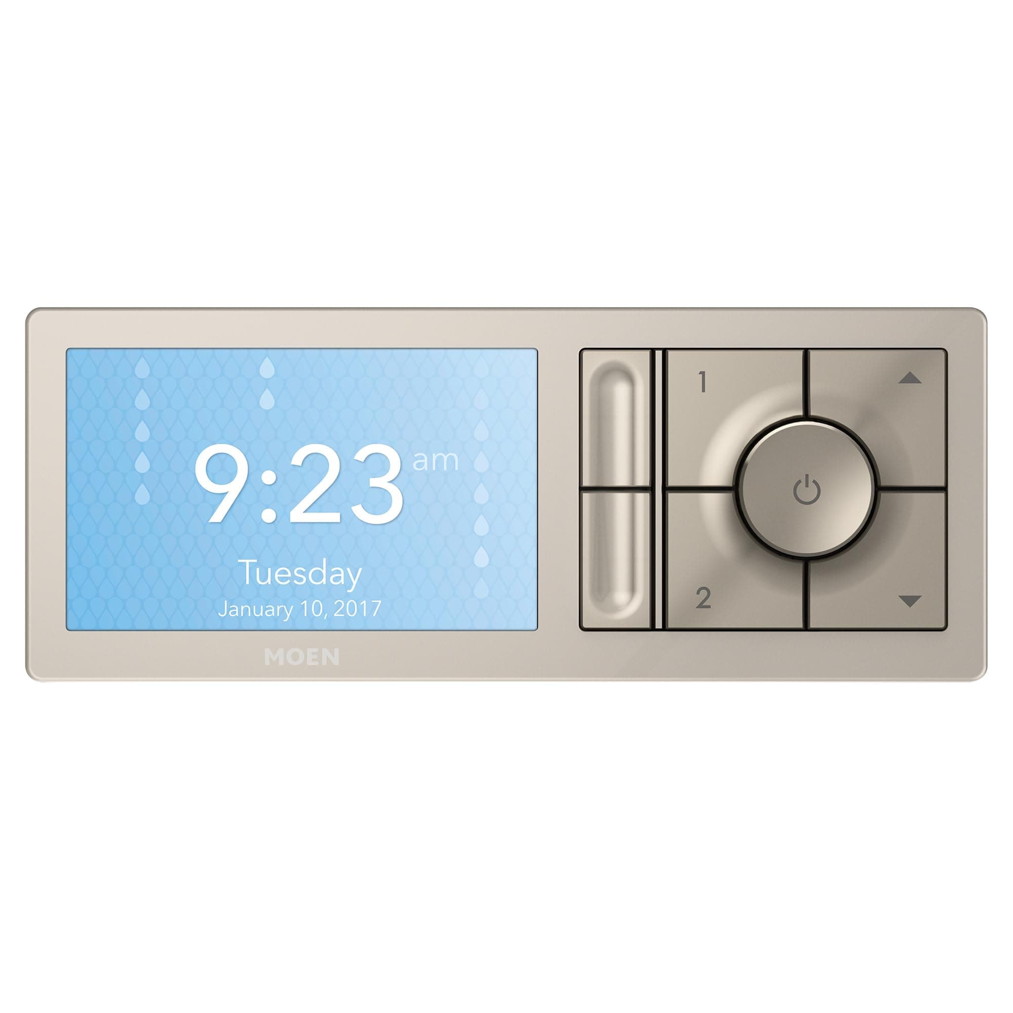 Moen Terra Beige Smart Shower 2-Outlet Digital Water System Controller for Thermostatic Shower Valve, TS3302TB