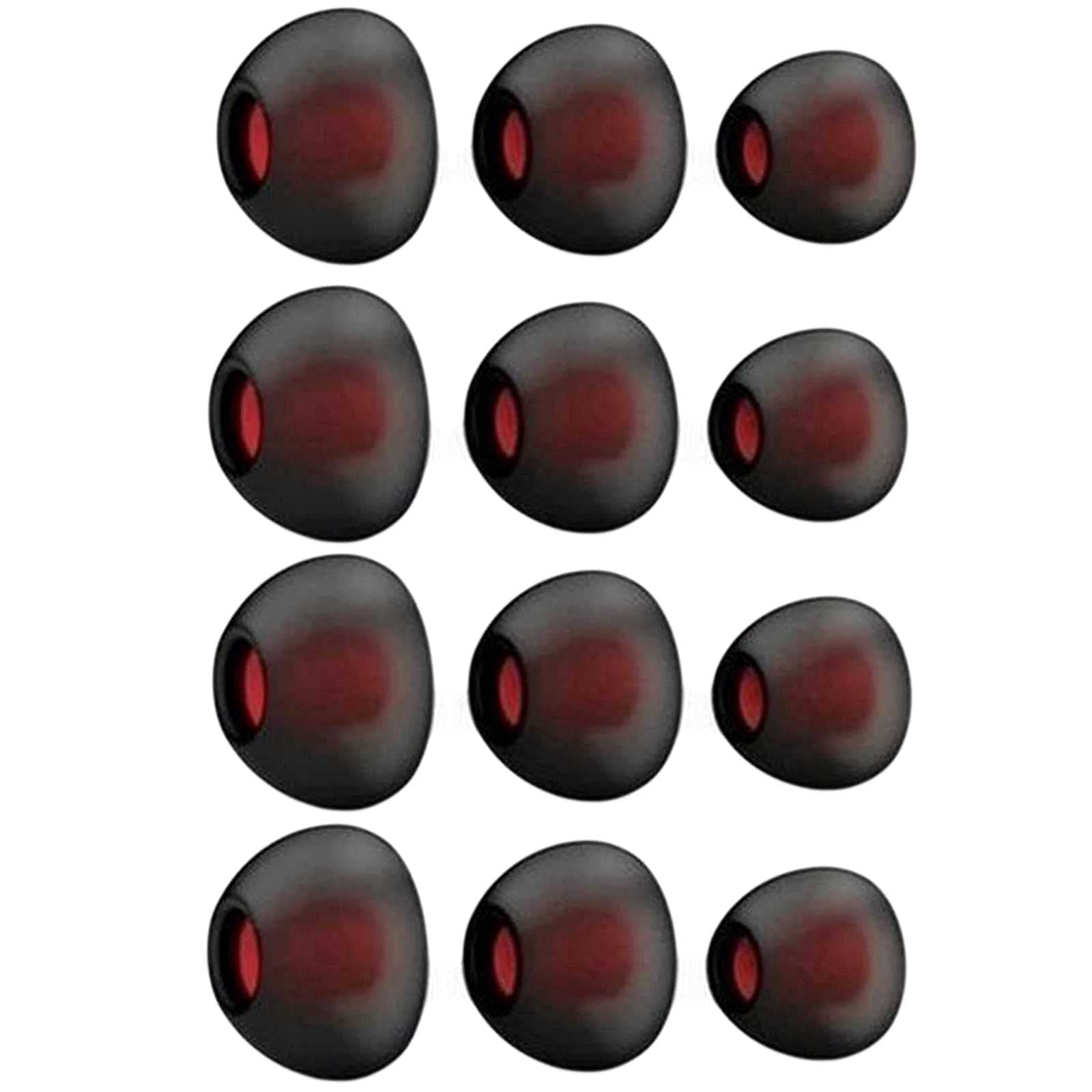 Jifeijidian Silicone Eartips For Philips SHE8000/28 SHE8005/10 SHE9000/10 SHE9000/28 SHE9005A/28 In-Ear Headphones Ear Buds Soft Replacement Covers Noise Isolation Earplug Accessories Anti Slip 12 PCS