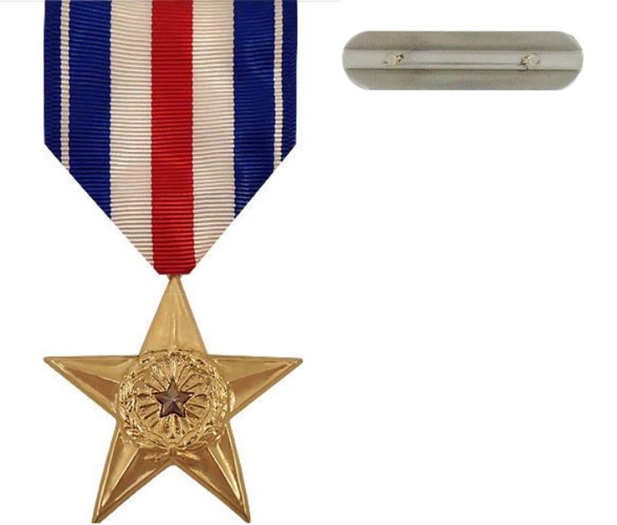 Vanguard Full Size Medal: Silver Star - 24K Gold Plated